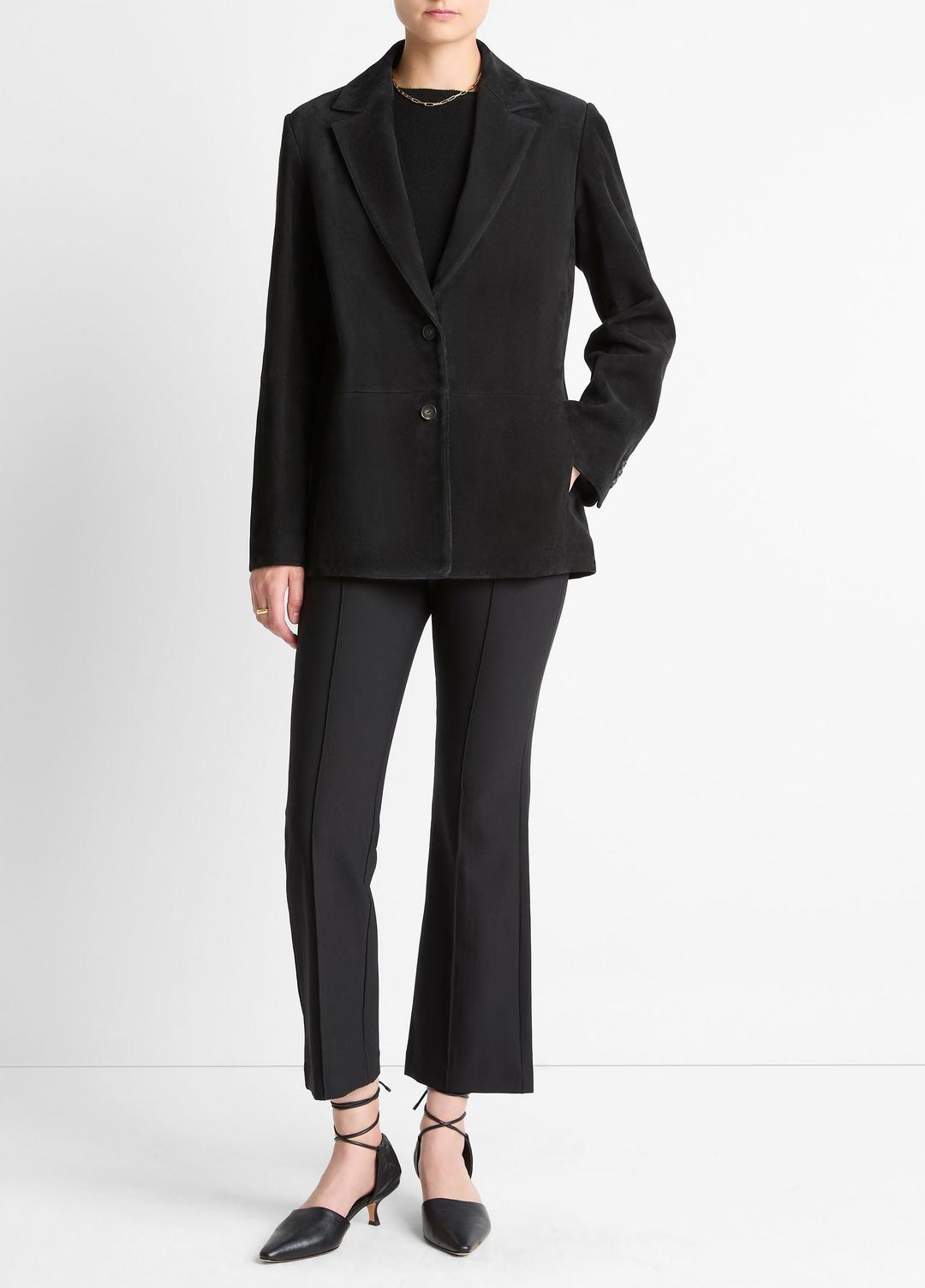 Suede Blazer in Blazers - BLACK | VINCE Women