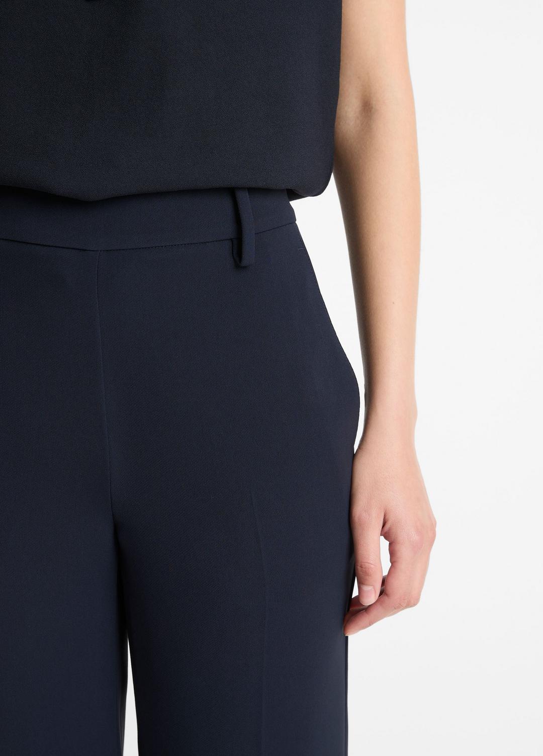 Crepe Tapered Pull-On Pant in Trousers - COASTAL BLUE | VINCE Women