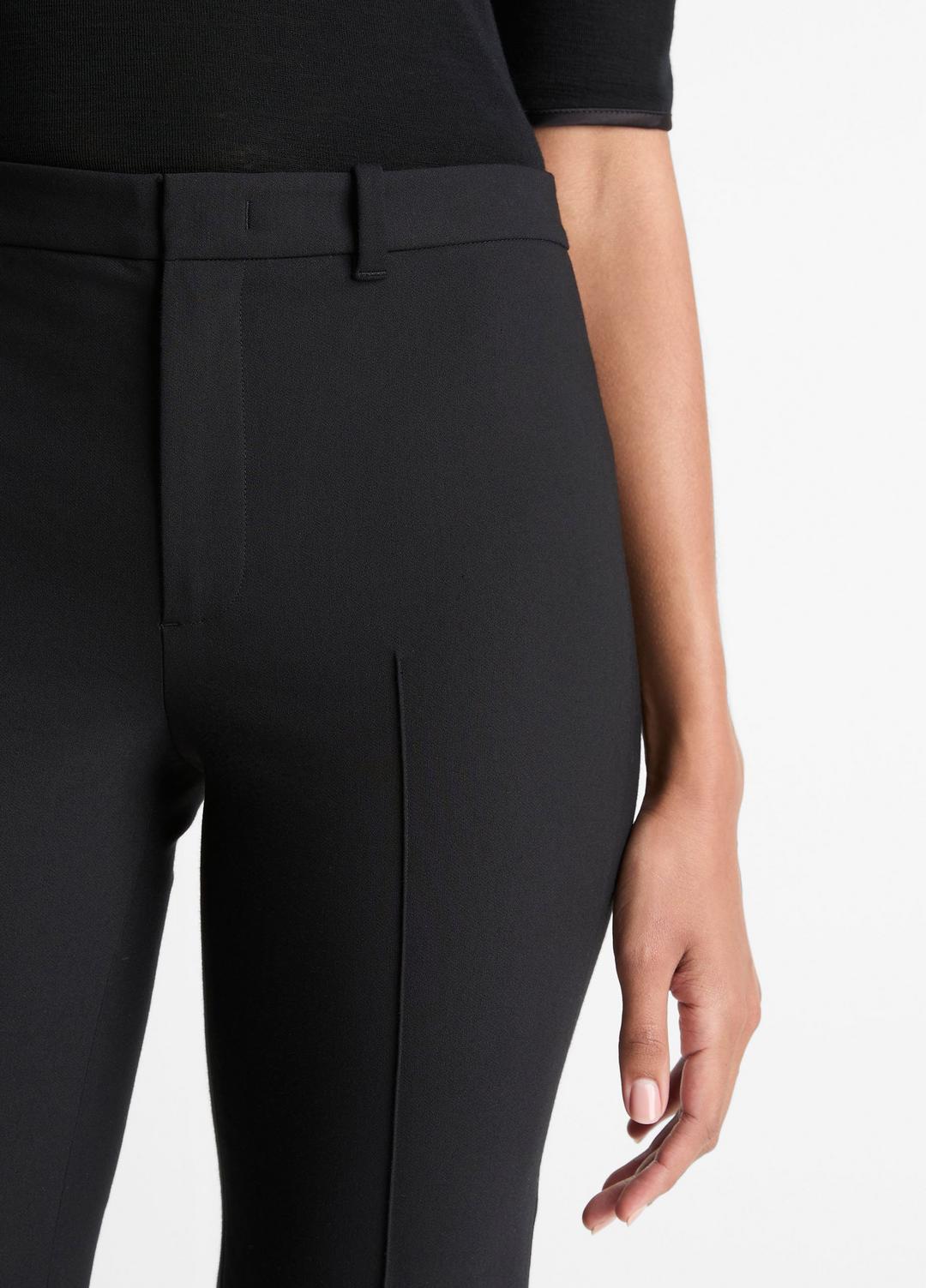 Cotton-Blend Slim Cigarette Pant in Trousers - BLACK | VINCE Women