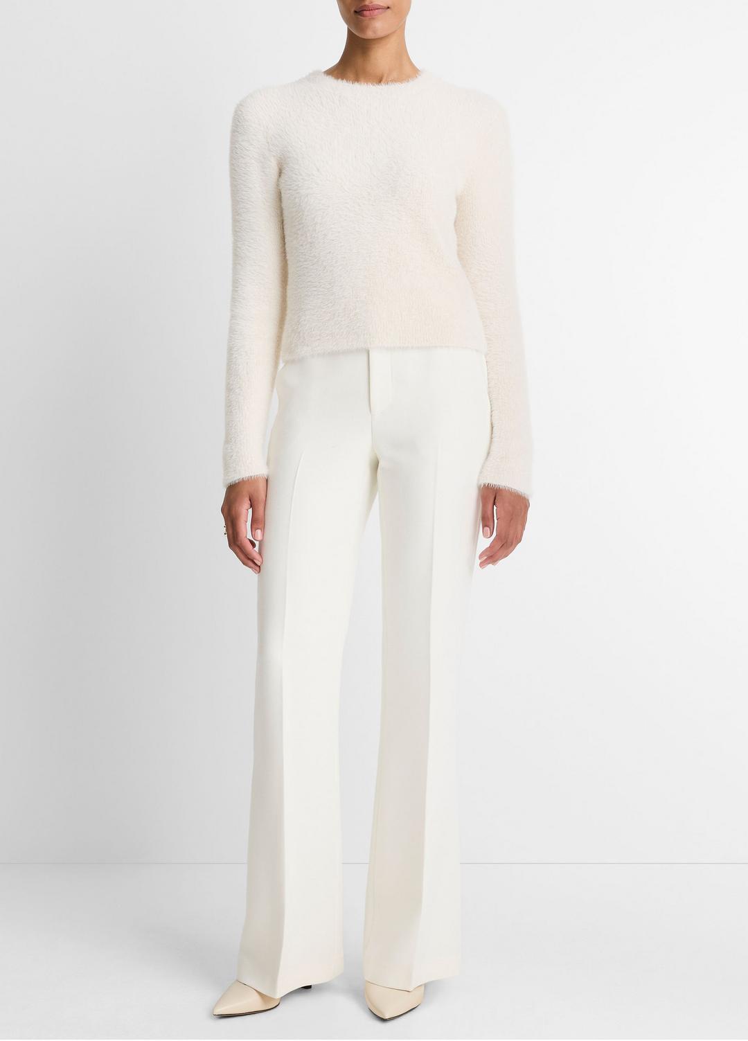 Eyelash Crew Neck Sweater in Crew Neck - CHIFFON | VINCE Women