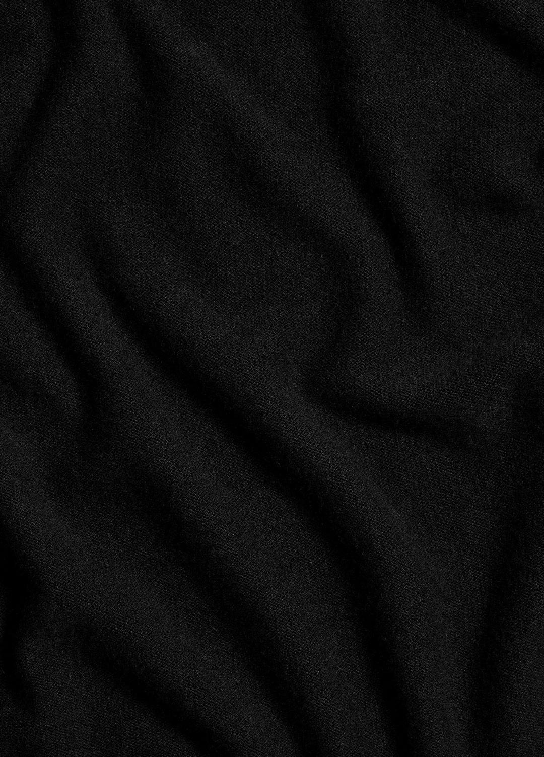 Merino Wool-Cashmere Funnel-Neck Poncho in Accessories - BLACK | VINCE Women