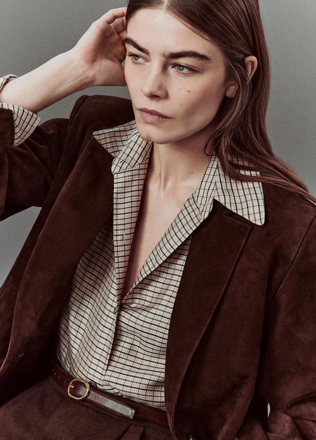 Suede Blazer in Blazers - CHOCOLATE | VINCE Women