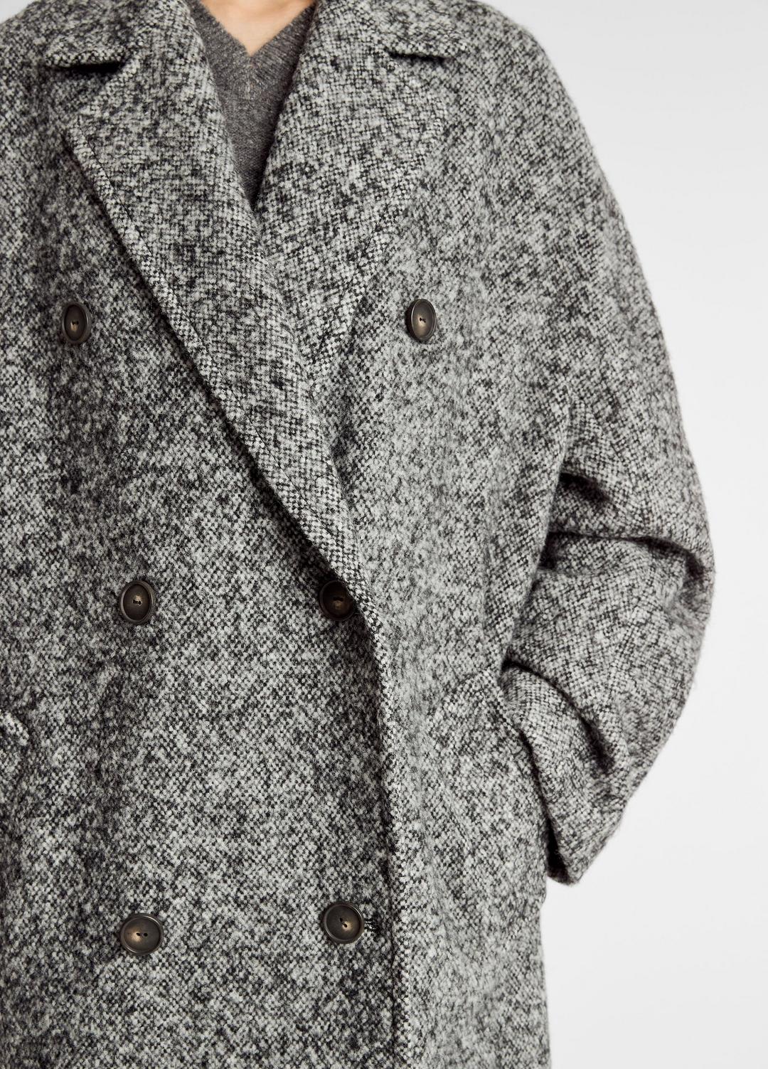 Italian Wool-Blend Overcoat in Coats - GREYSTONE | VINCE Women