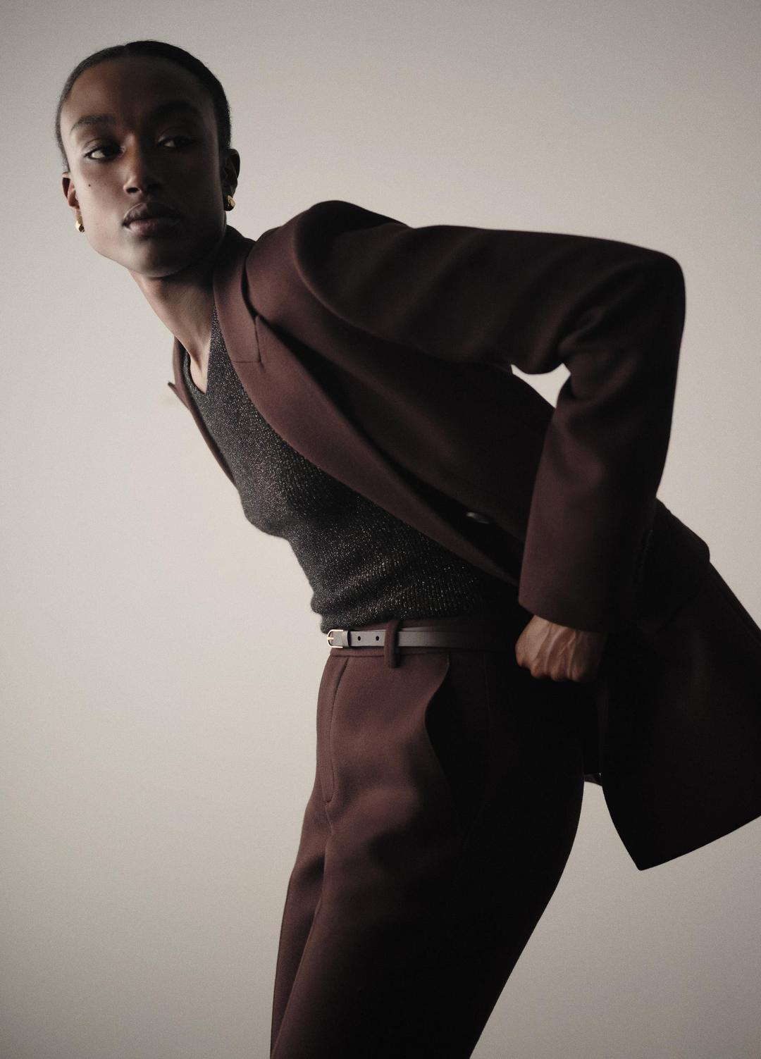 Sculptural Tailored Blazer in Blazers - BLACK GRAPE | VINCE Women