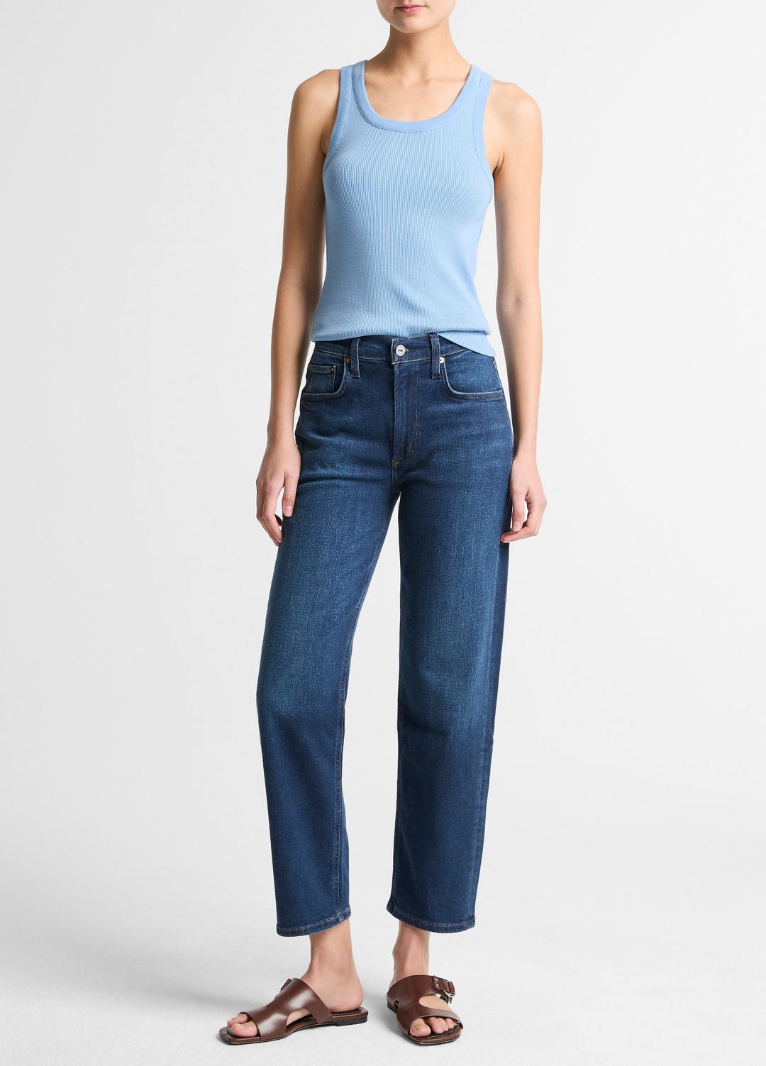 Ribbed Scoop-Neck Tank in Tank Tops - HYDRA | VINCE Women
