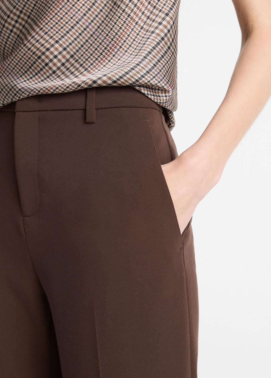 Mid-Rise Tailored Flare Pant in Trousers - DEEP ESPRESSO | VINCE Women