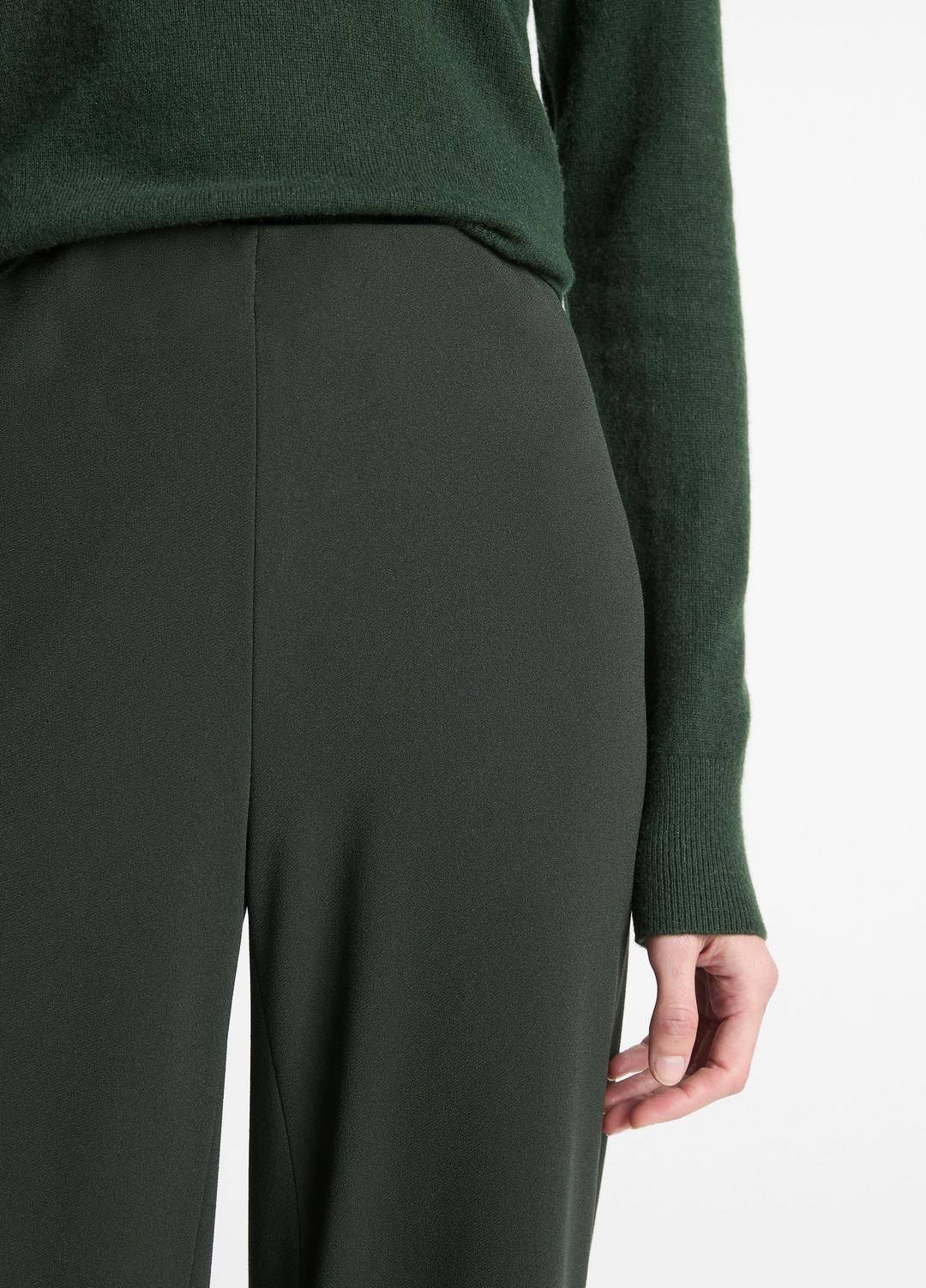 Colette High-Rise Crepe Bias Pant in Trousers - VERDE | VINCE Women