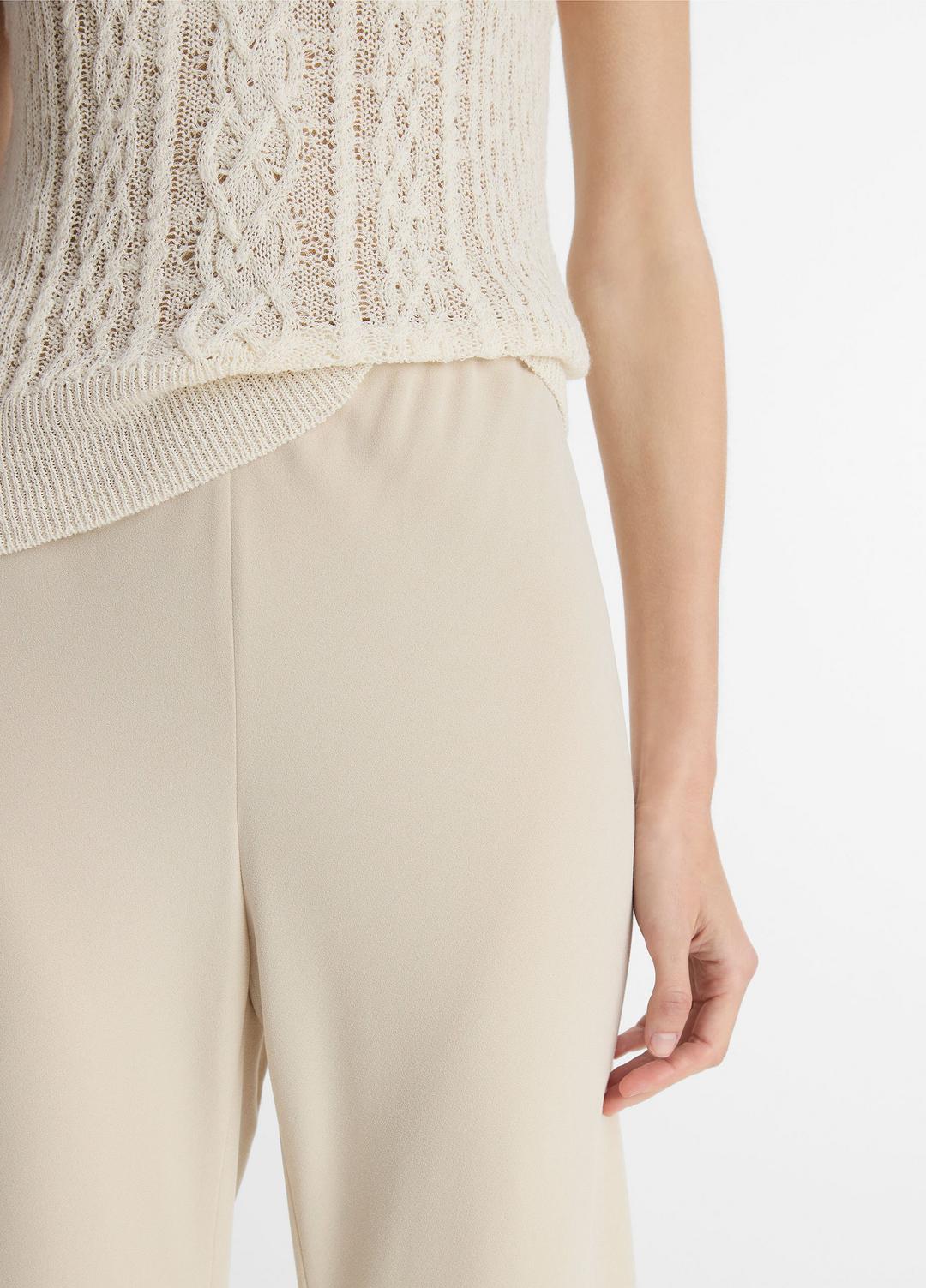 Colette High-Rise Crepe Bias Pant in Trousers - SHELL | VINCE Women