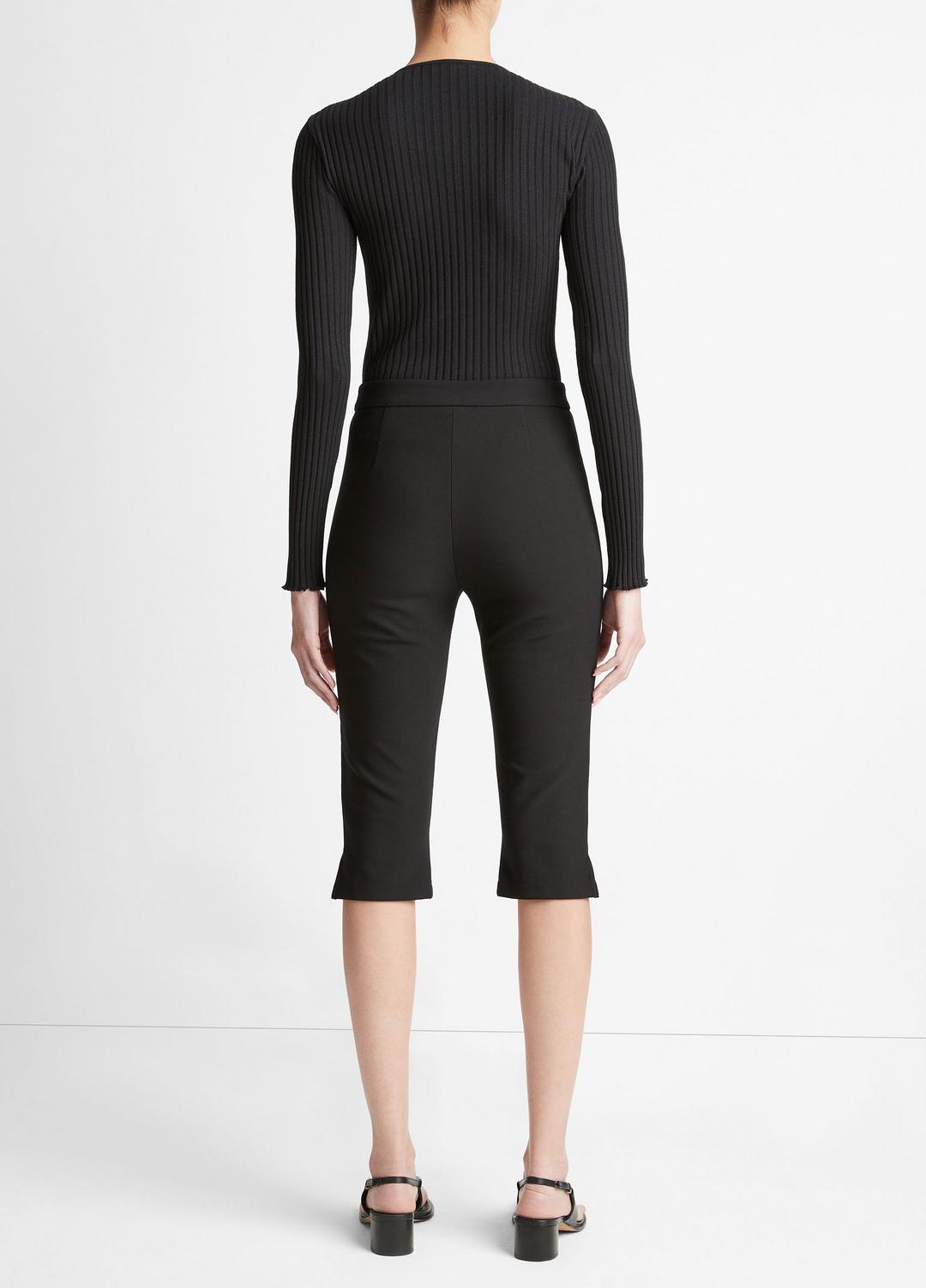 Slim-Fit Capri in Pants - BLACK | VINCE Women