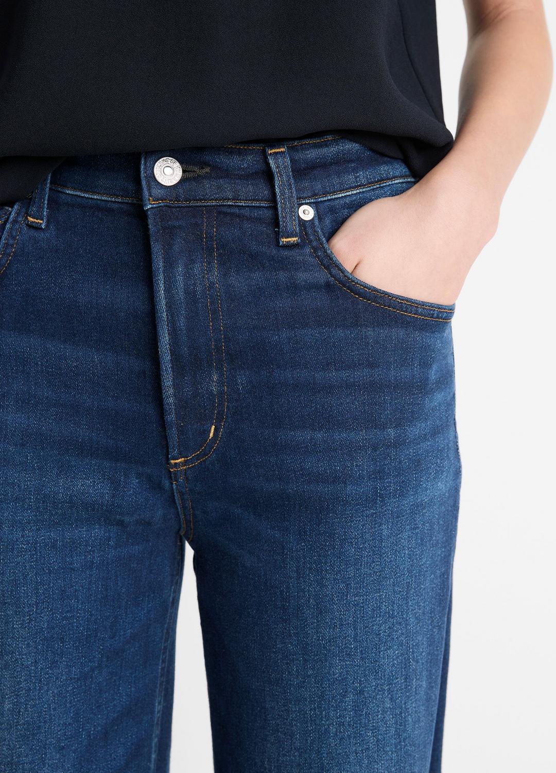 Citizens of Humanity Lyra Wide-Leg Crop Clean-Hem Jean in Denim - DAKOTA | VINCE Women