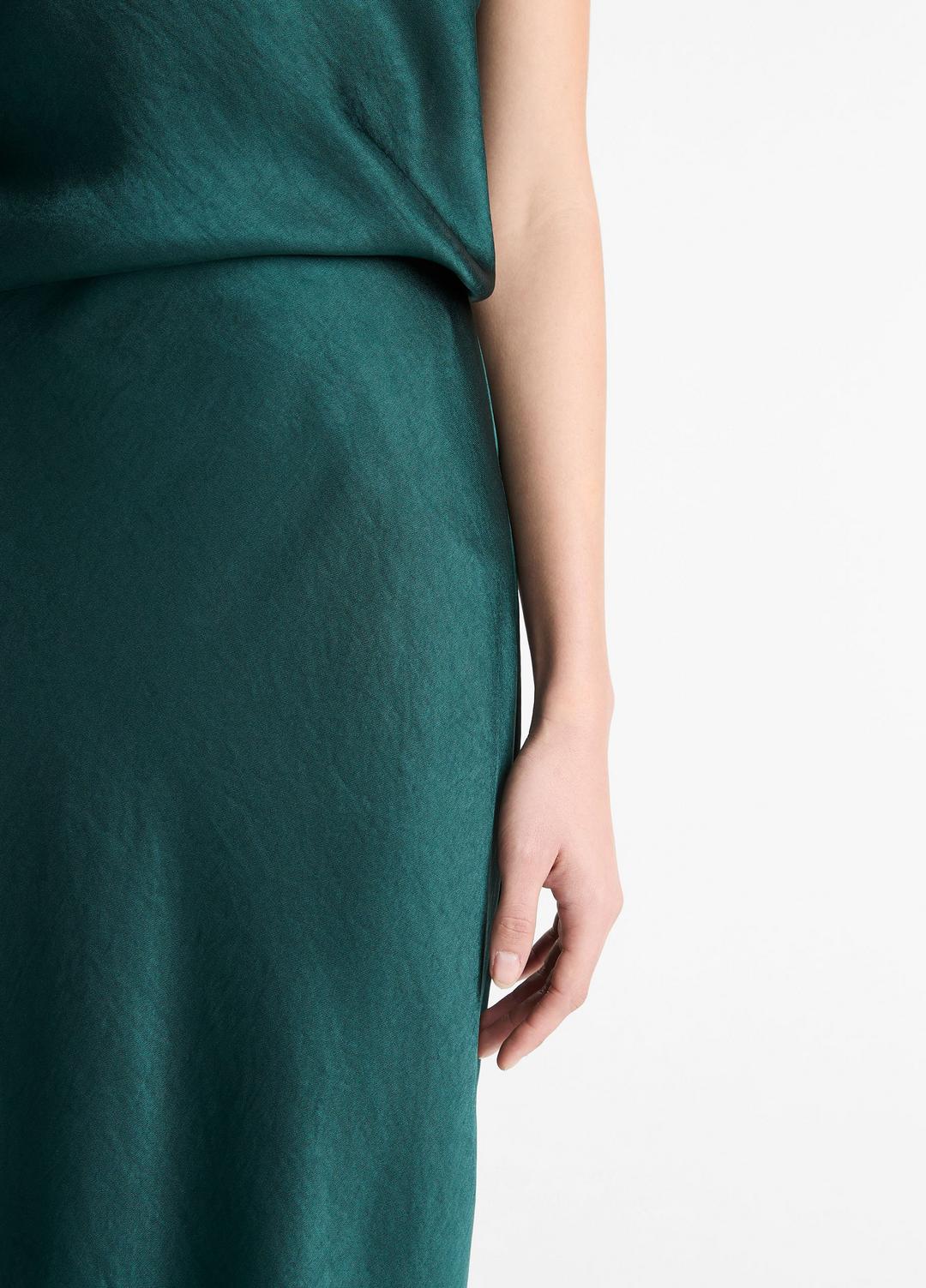 Satin Bias Column Skirt in Skirts - JUNIPER | VINCE Women