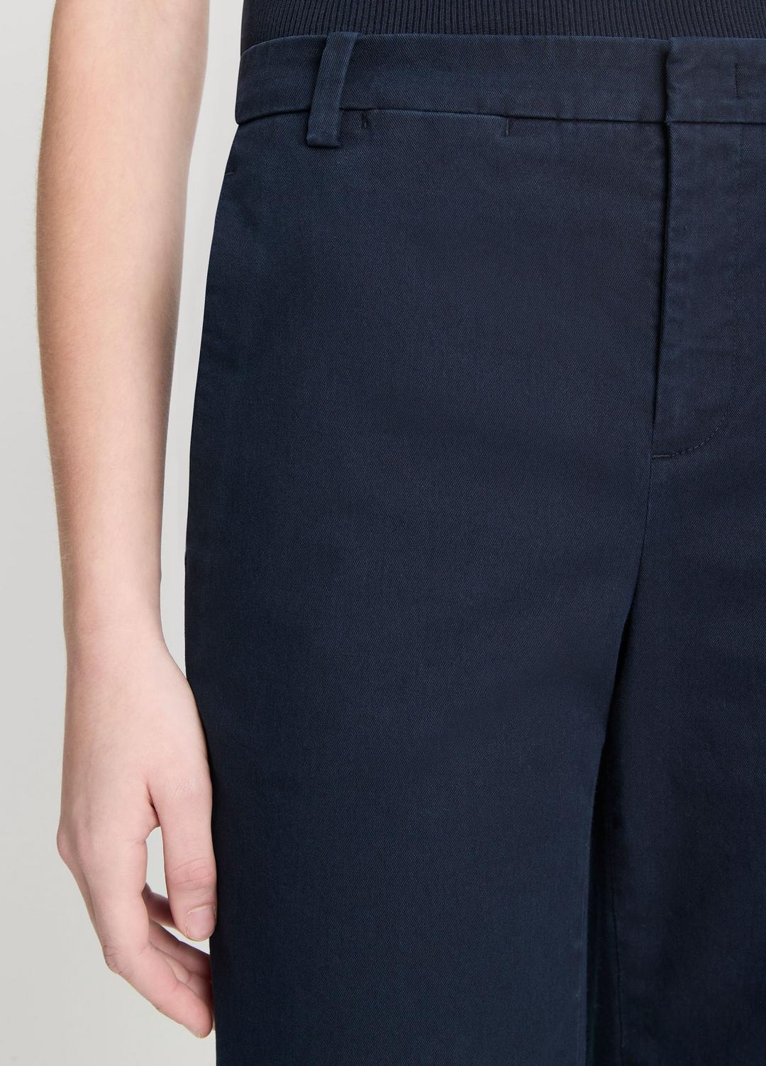 Italian Stretch-Cotton Chino Short in Shorts - COASTAL BLUE | VINCE Women