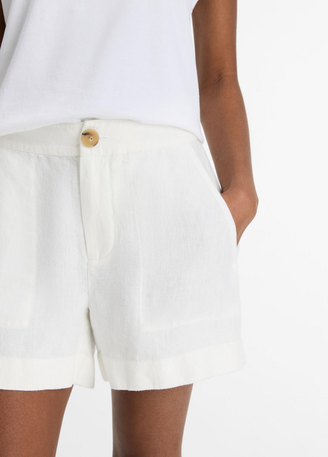 Hemp Short in Shorts - OFF WHITE | VINCE Women