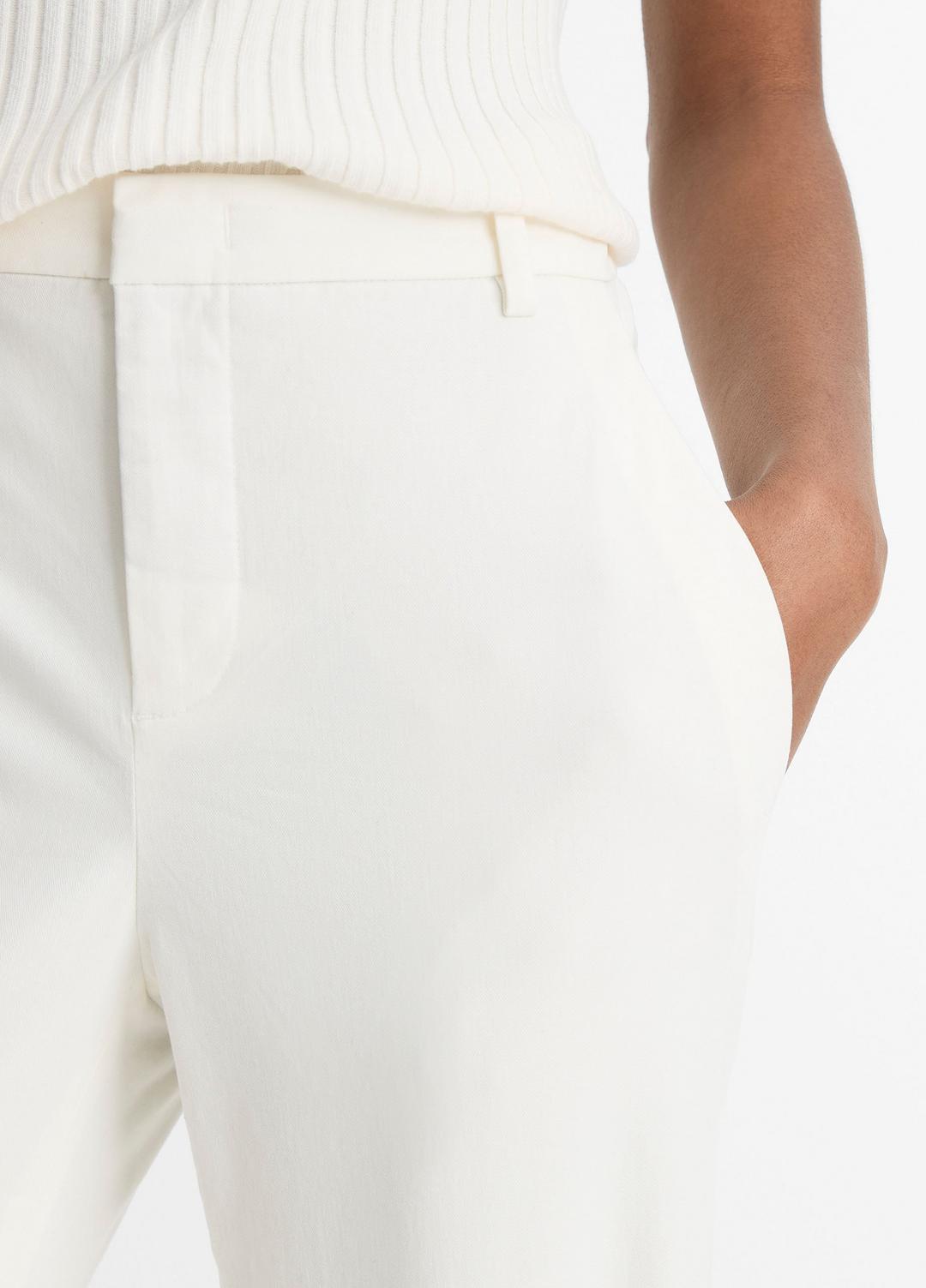 Italian Stretch-Cotton Chino Short in Shorts - OFF WHITE | VINCE Women
