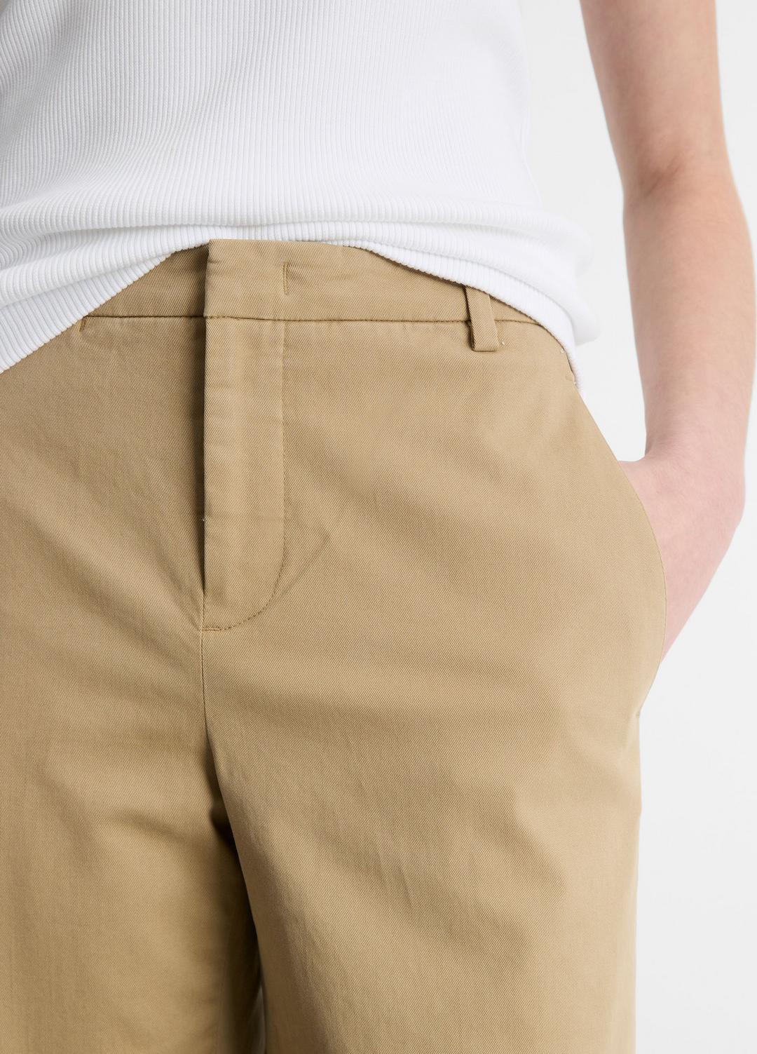 Italian Stretch-Cotton Chino Short in Shorts - DESERT | VINCE Women