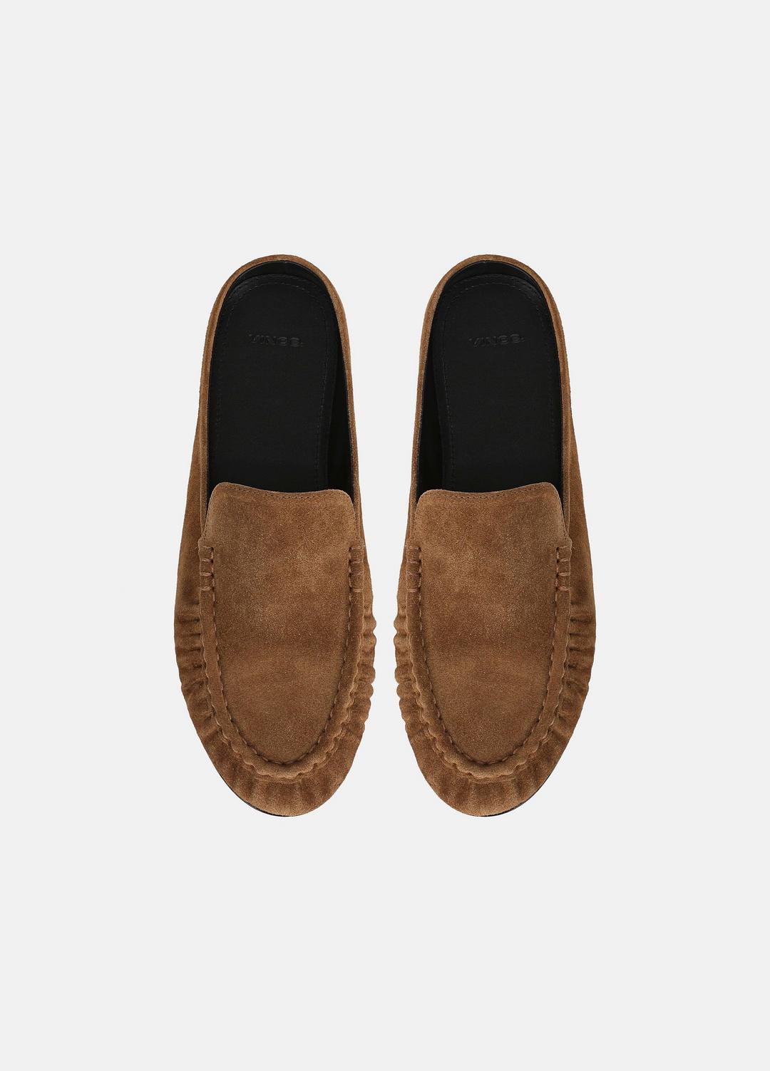 Tevin Suede Mule in Loafers & Flats - ELMWOOD | VINCE Women