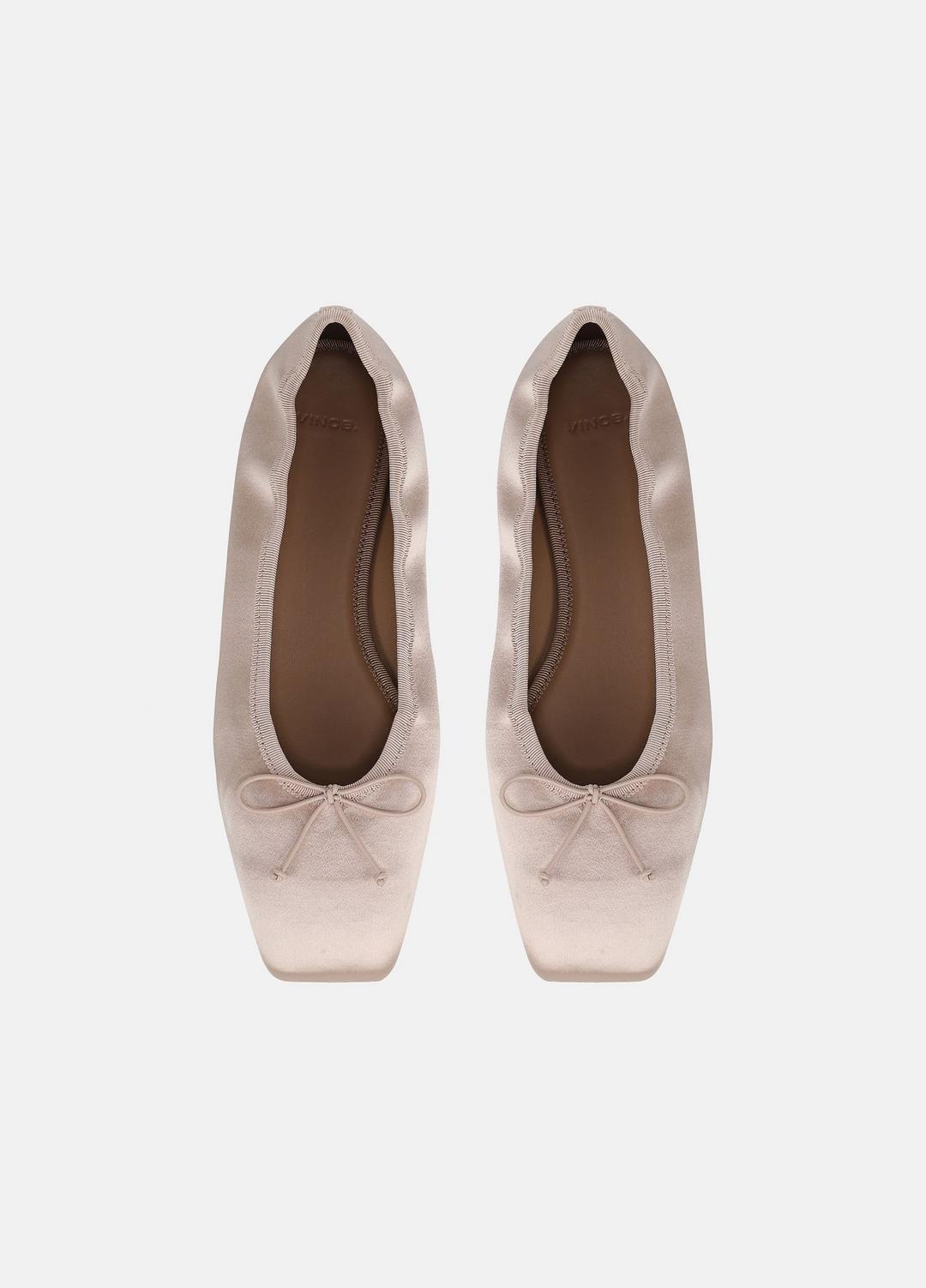 Darla Satin Ballet Flat in Loafers & Flats - CASA ROSA | VINCE Women