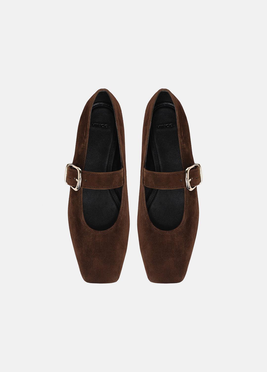 Daniela Suede Mary Jane Flat in Loafers & Flats - CLOVE | VINCE Women