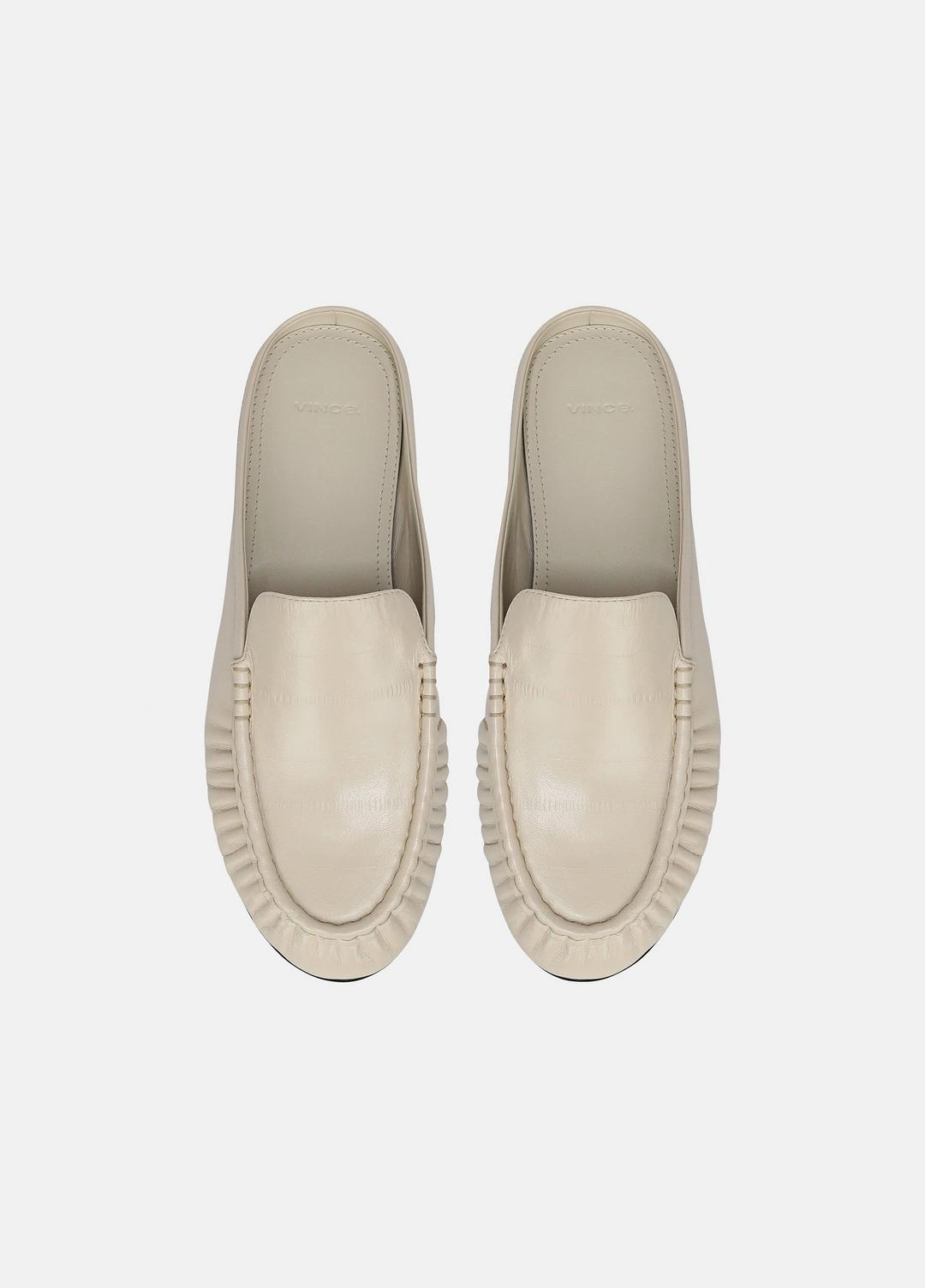 Tevin Leather Mule in Loafers & Flats - MOONLIGHT | VINCE Women