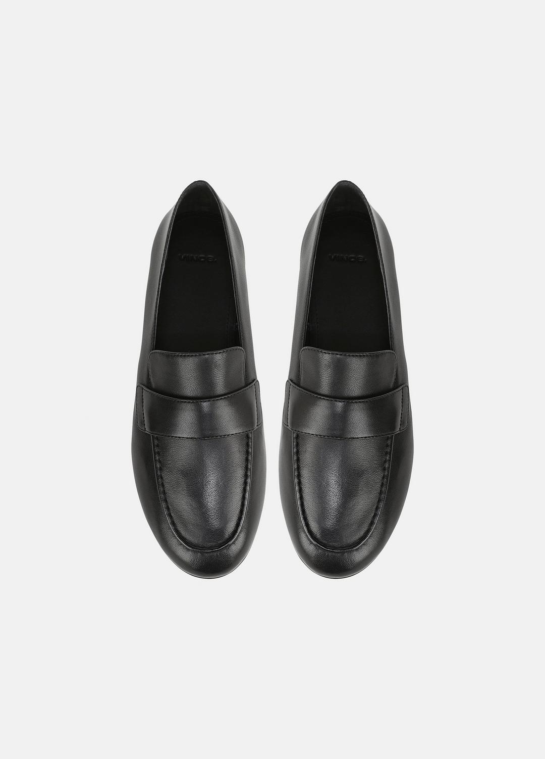 Tommi Leather Loafer in Loafers & Flats - BLACK | VINCE Women