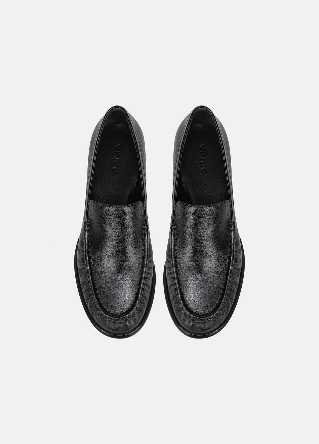 Nora Leather Loafer in Loafers & Flats - BLACK | VINCE Women