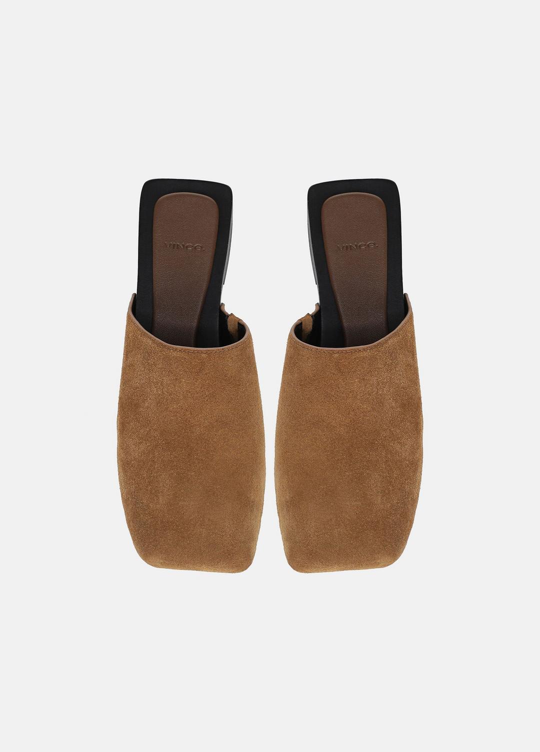 Margarita Suede Clog in Loafers & Flats - ELMWOOD | VINCE Women