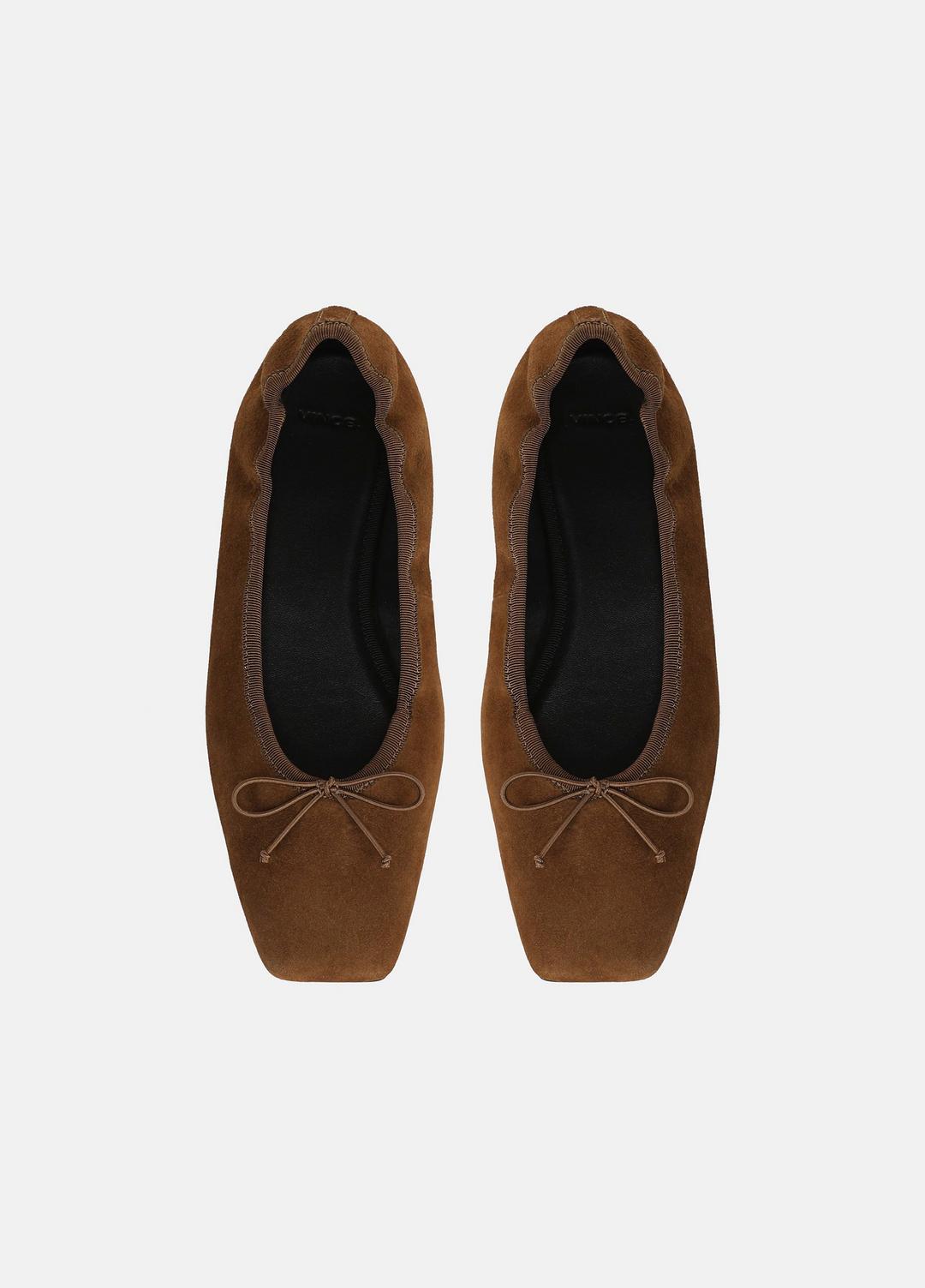 Darla Suede Ballet Flat in Loafers & Flats - ELMWOOD | VINCE Women