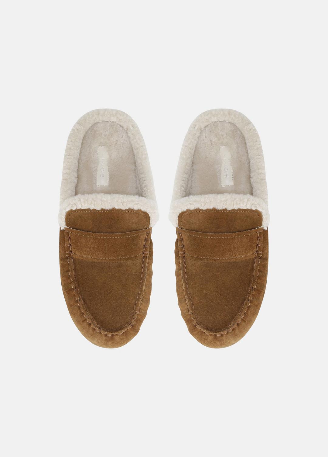 Berkley Shearling Driving Mule in Loafers & Flats - ELM WOOD | VINCE Women