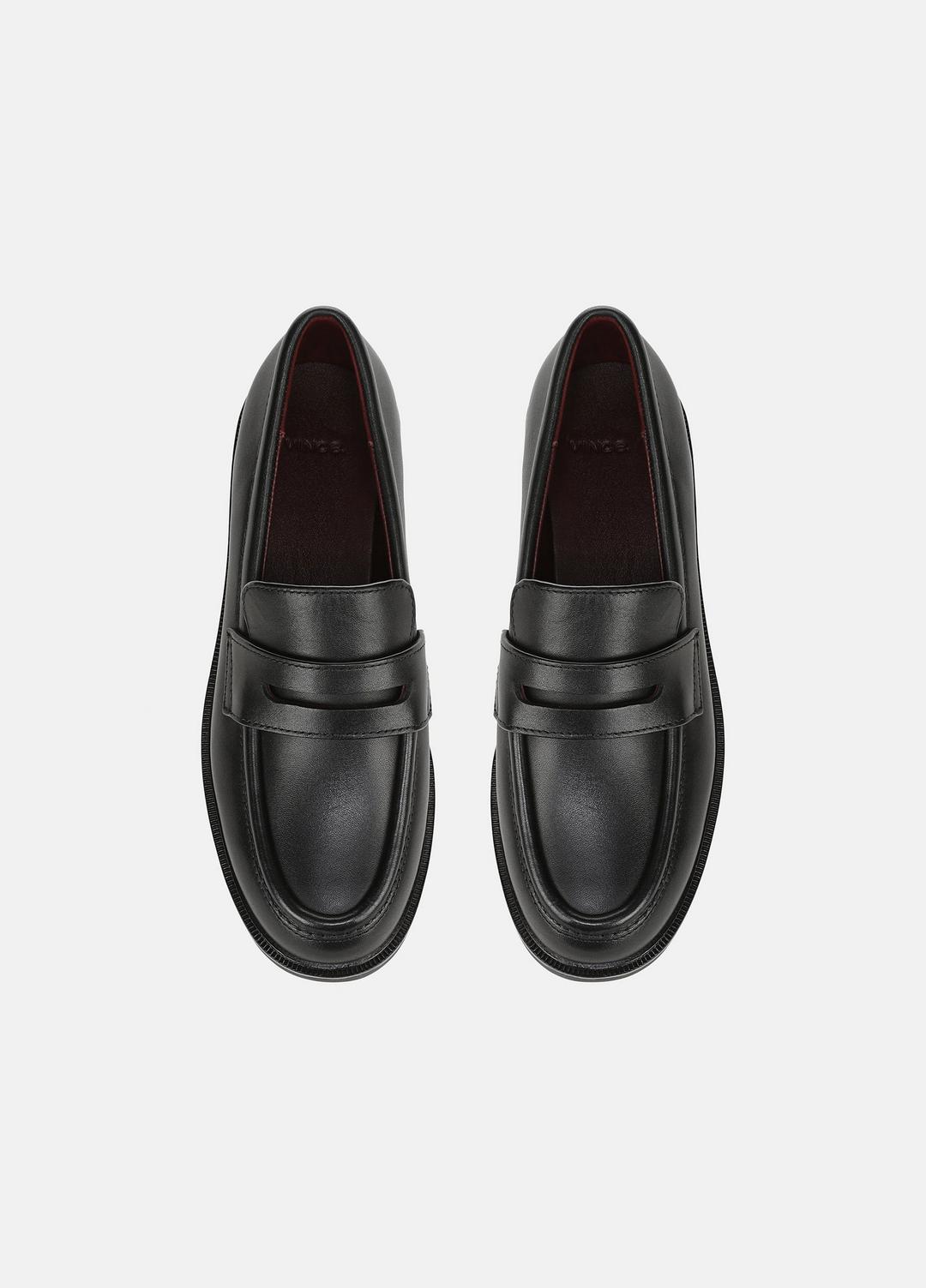 Siena Leather Lug-Sole Loafer in Loafers & Flats - BLACK | VINCE Women