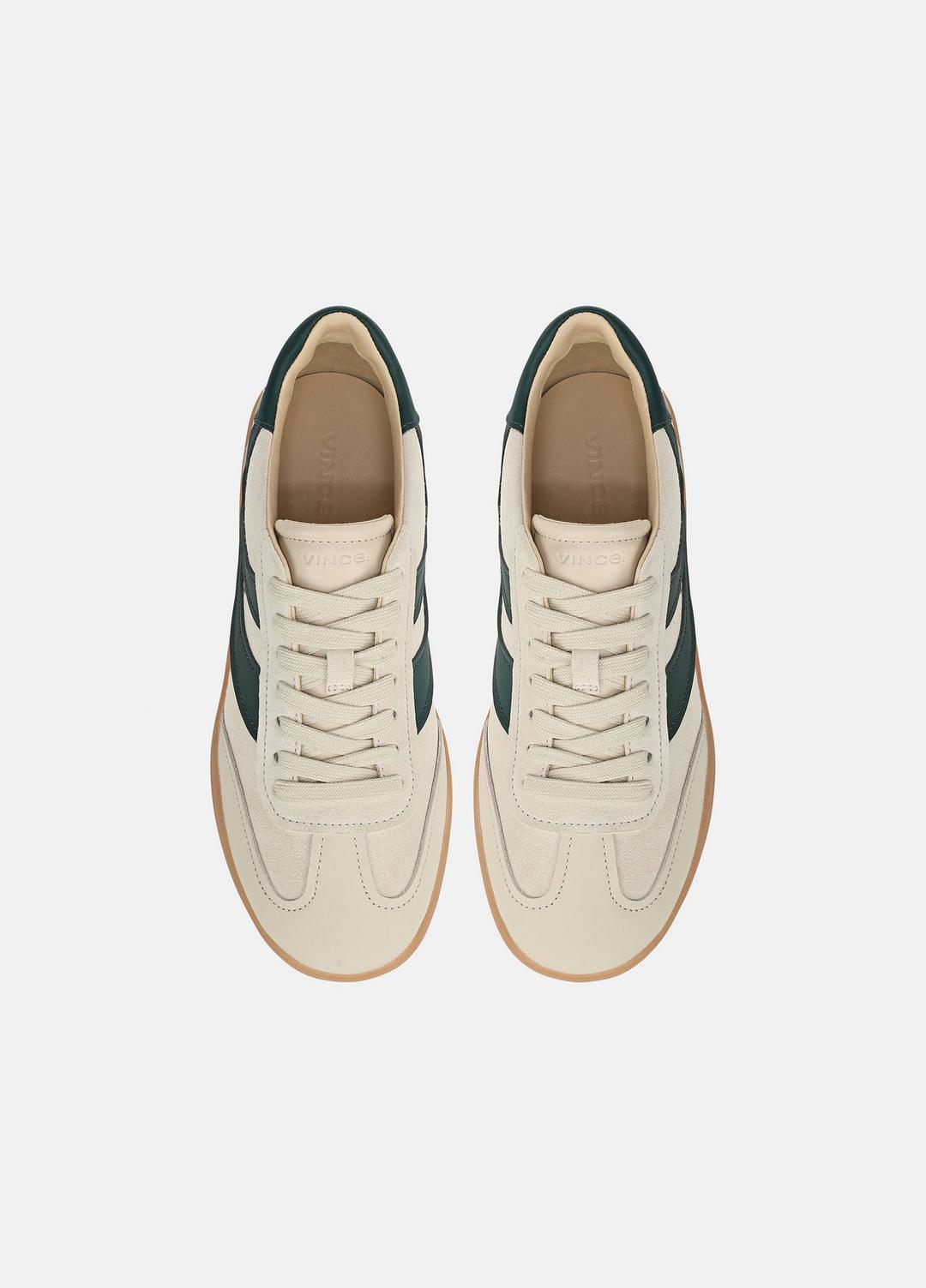 Oasis Suede & Leather Runner Sneaker in Sneakers - MACADEMIA/INDIGO | VINCE Women