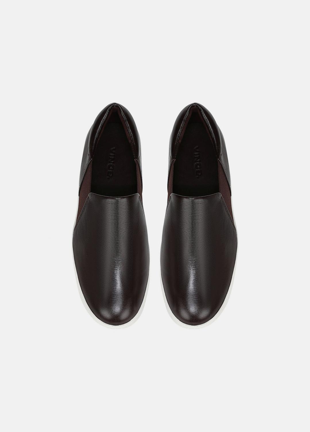 Warren Leather Sneaker in Sneakers - GANACHE | VINCE Women