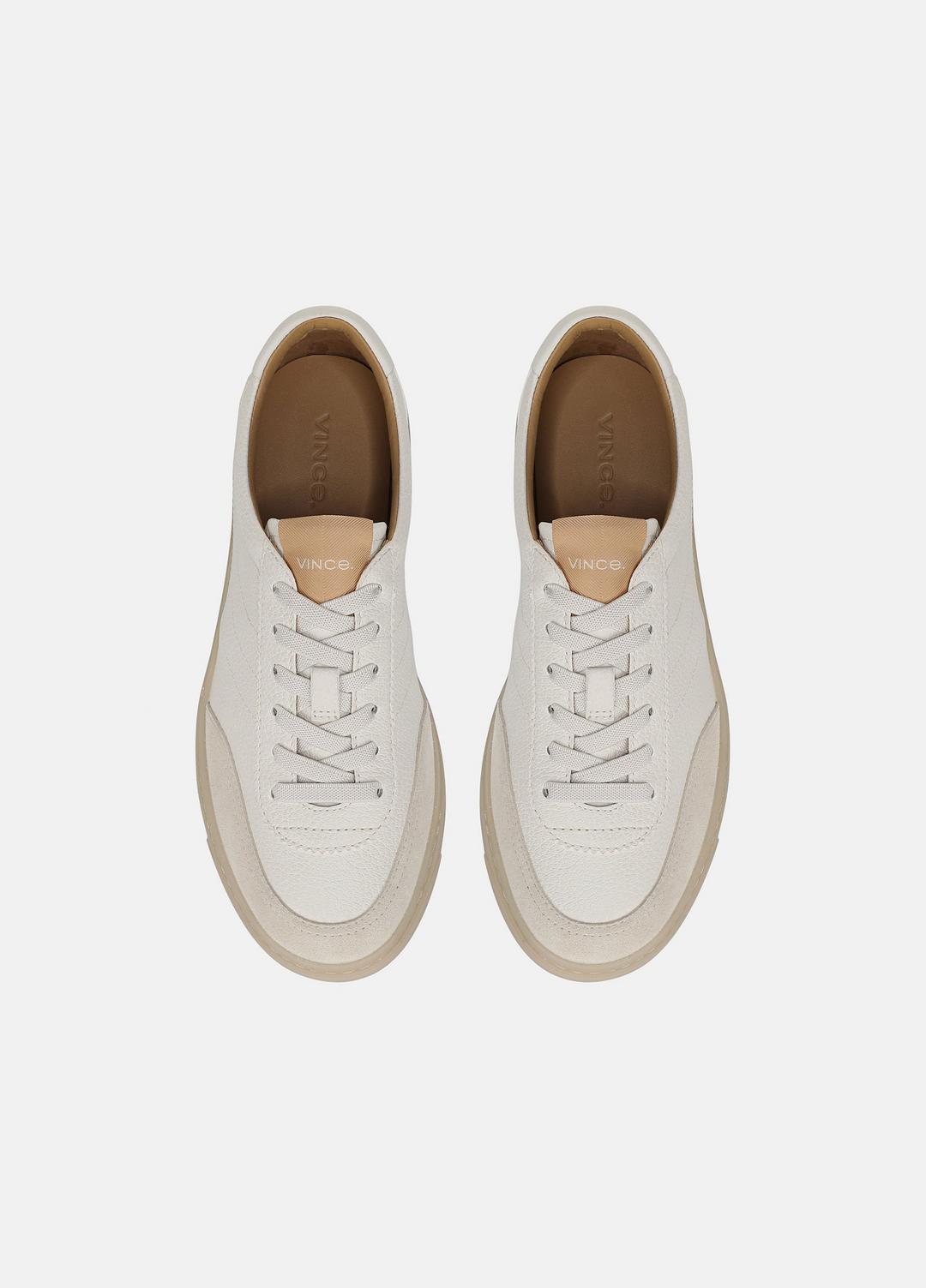 Palm Leather & Suede Sneaker in Sneakers - MILK/MOONLIGHT | VINCE Women