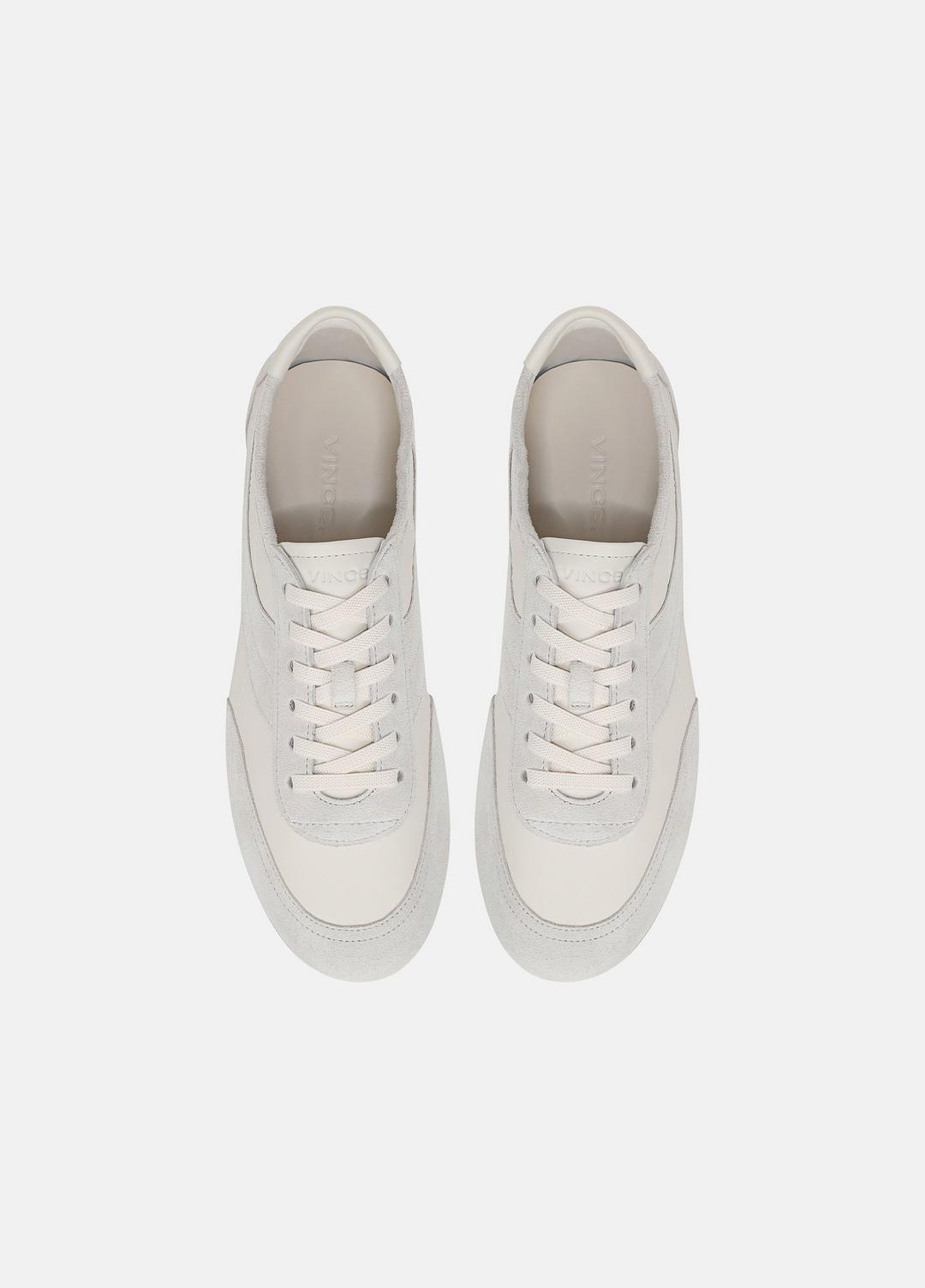 LA Leather & Suede Runner Sneaker in Sneakers - HORCHATA/PEBBLE WHITE | VINCE Women