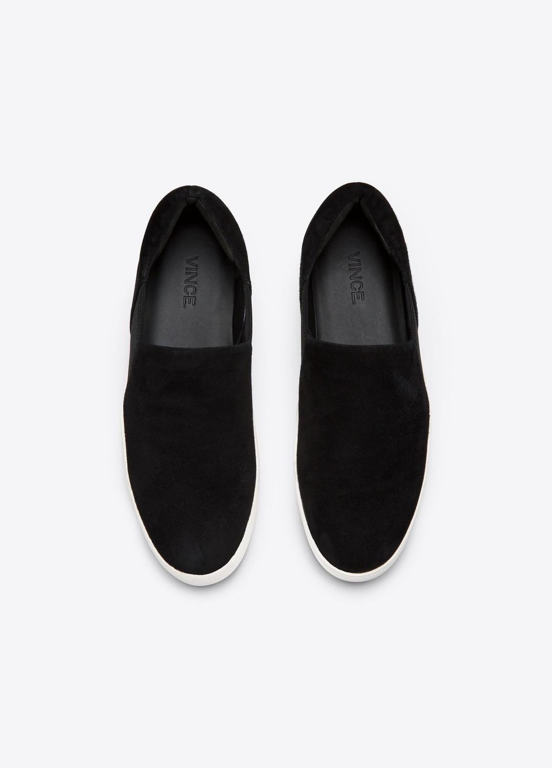 Suede Warren Sneaker in Sneakers - BLACK | VINCE Women