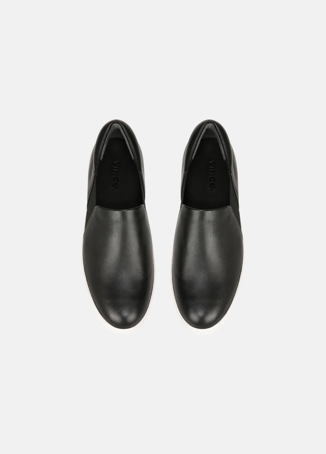 Warren Leather Sneaker in Sneakers - BLACK | VINCE Women