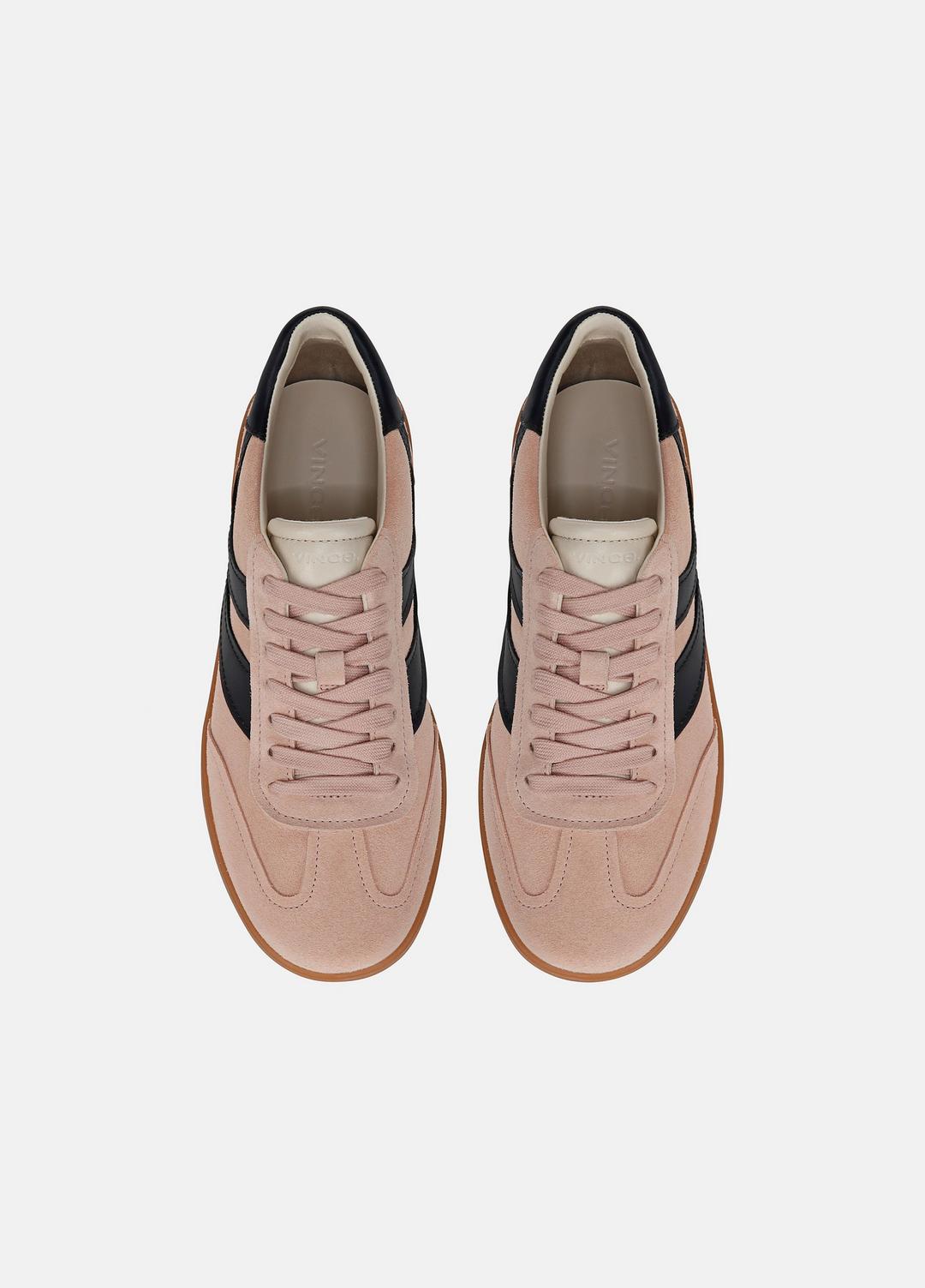 Oasis Suede & Leather Sneaker in Sneakers - LOTUS BLUSH/BLUE INK | VINCE Women