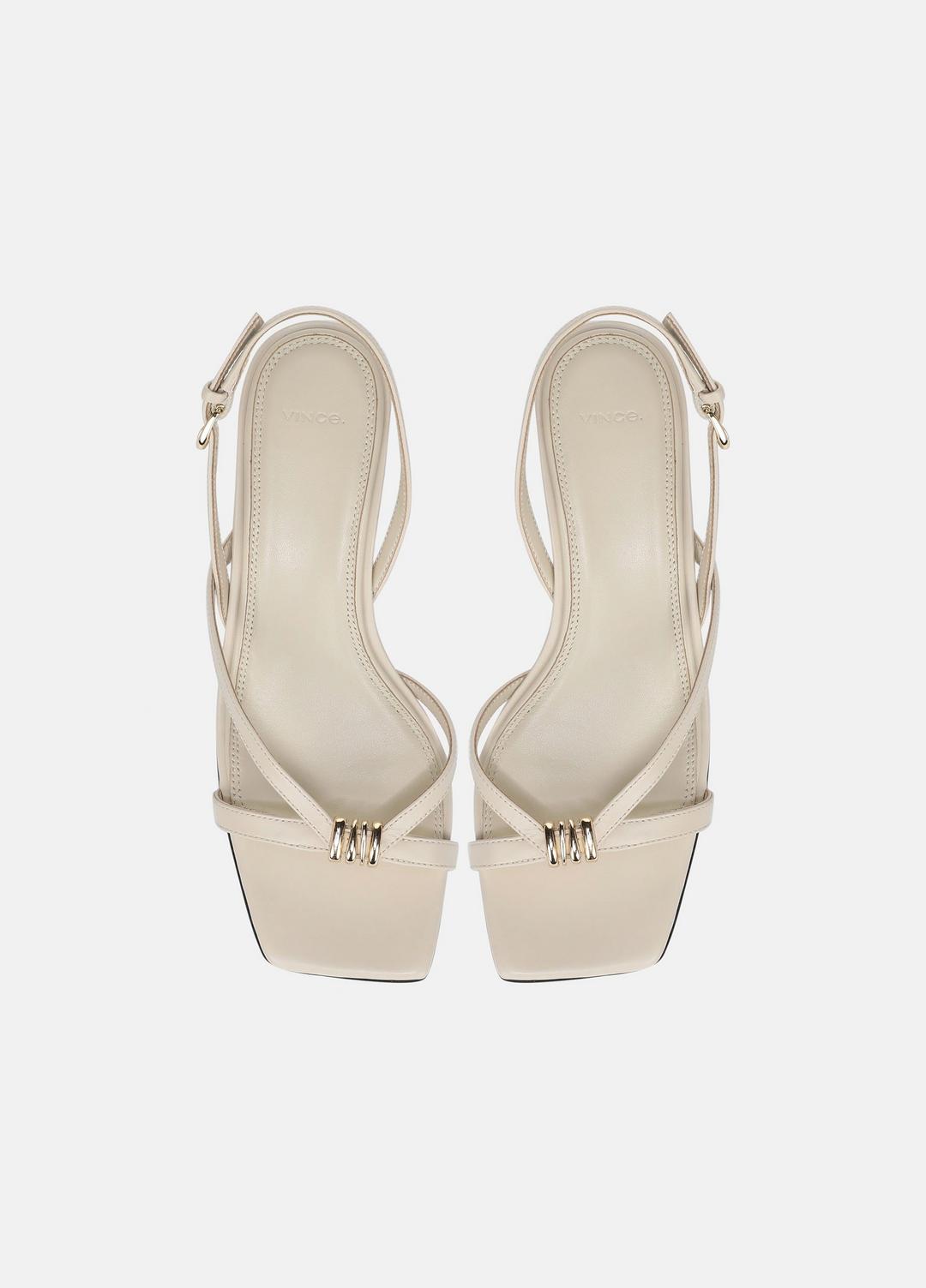 Tali Leather Slingback Sandal in Heels - MOONLIGHT | VINCE Women