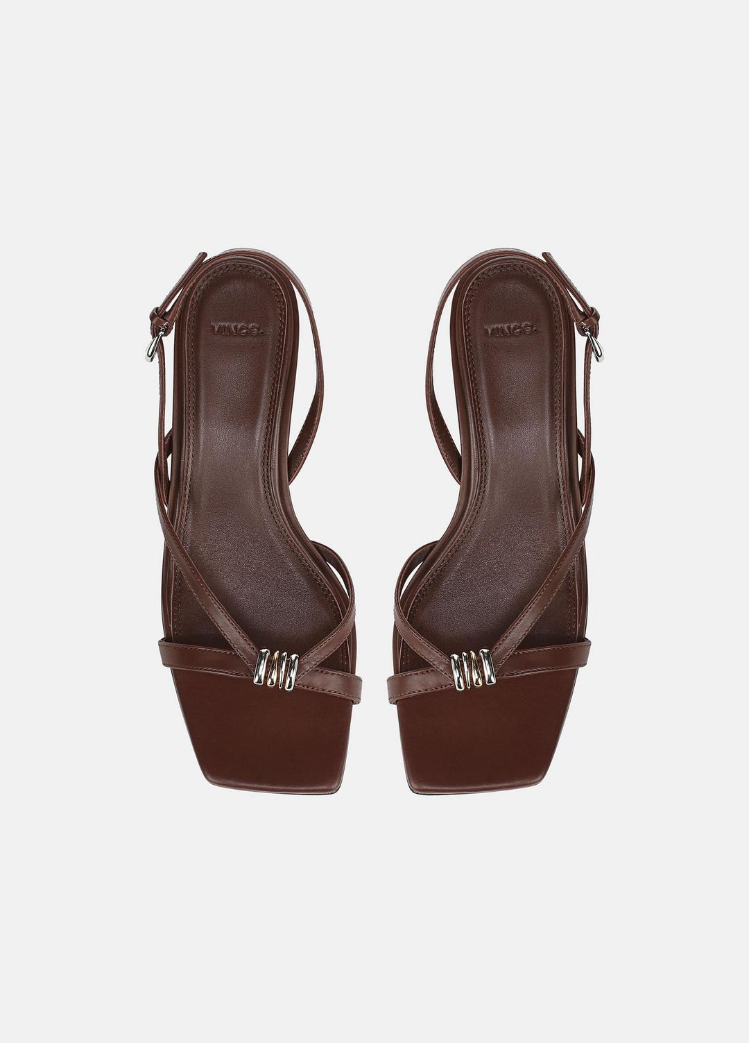 Tali Slingback Sandal in Heels - MOLTON BROWN | VINCE Women