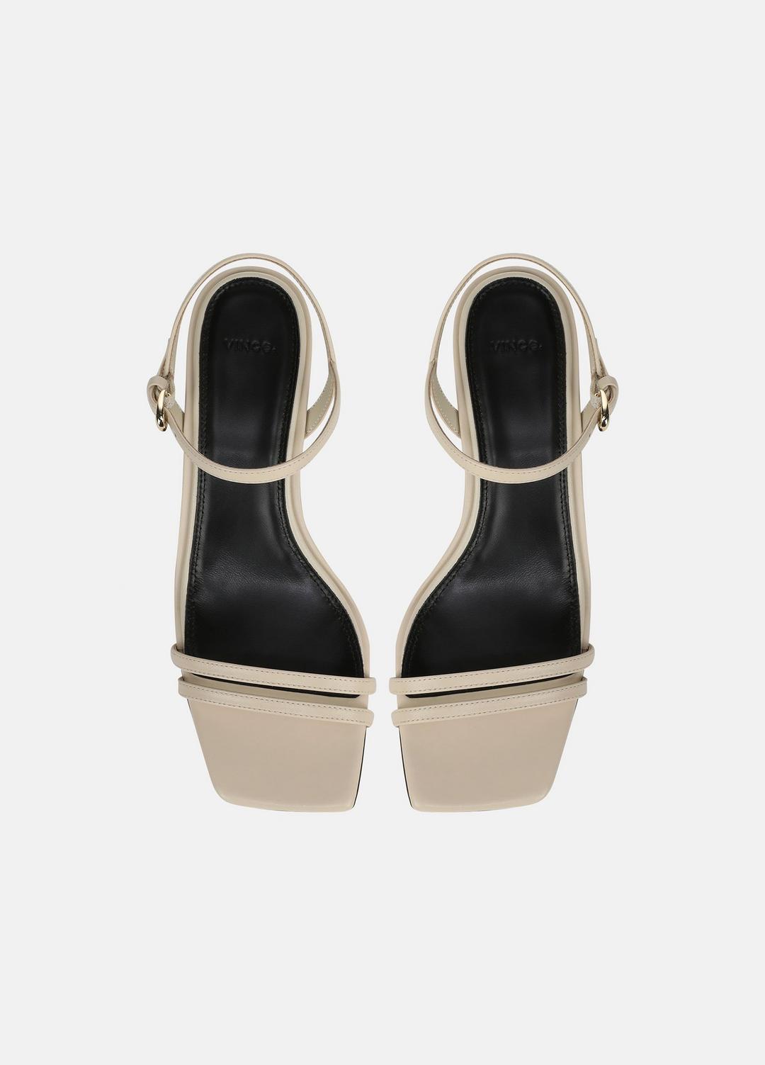 Tilda Leather Heeled Sandal in Heels - MOONLIGHT | VINCE Women