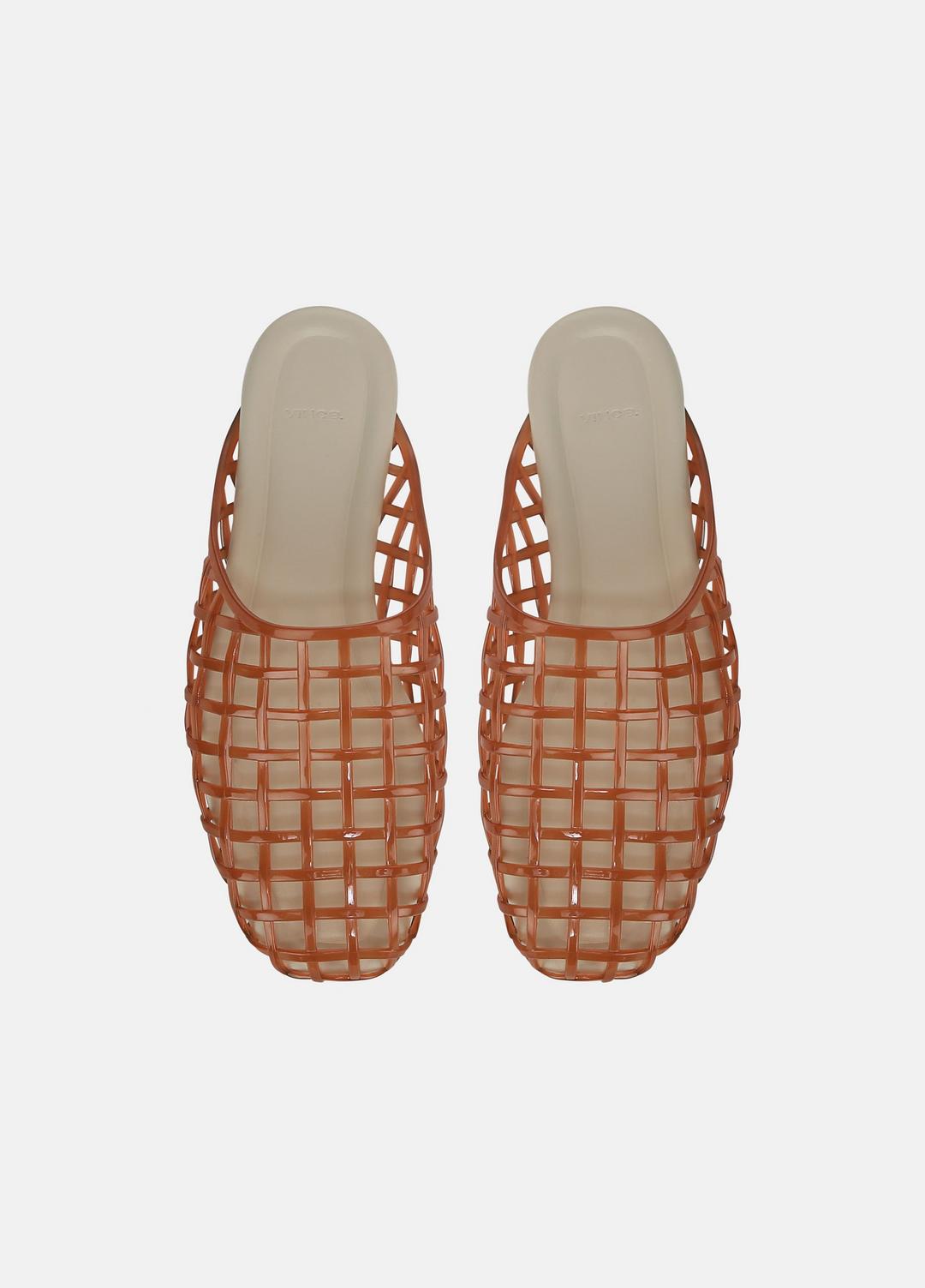 Barcelona Jelly Sandal in Sandals - DARK AMBER | VINCE Women
