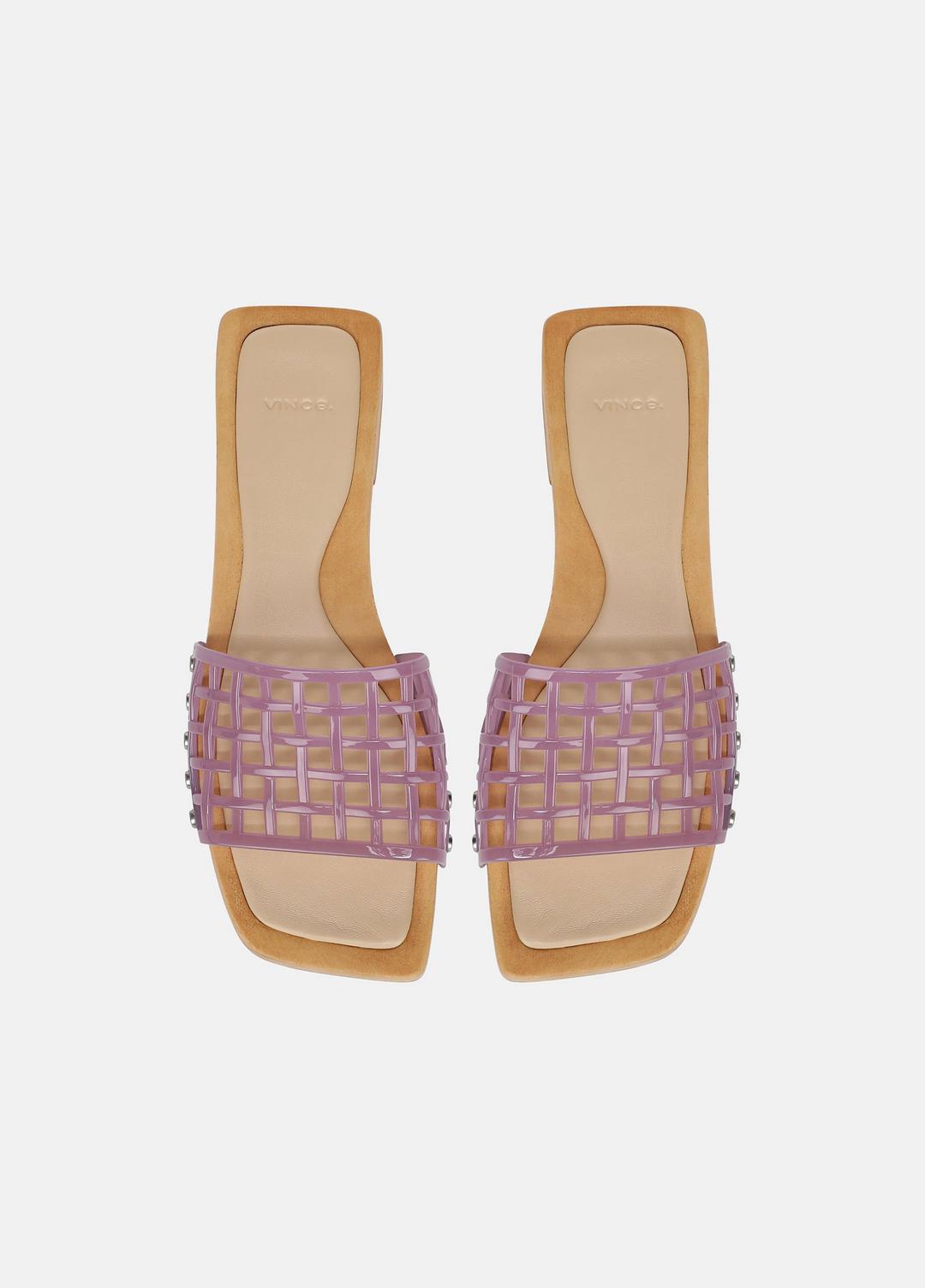 Barbara Jelly Slide Sandal in Sandals - AMETHYST | VINCE Women