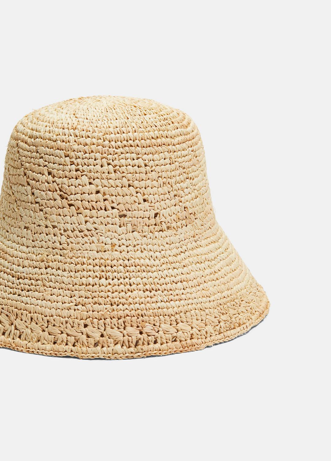 Straw Bucket Hat in Scarves & Hats - NATURAL | VINCE Women