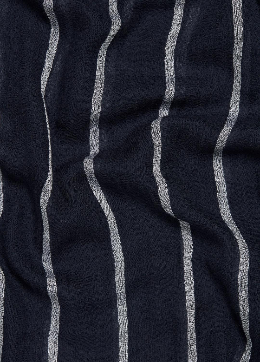 Cotton Gauze Awning Stripe Scarf in Scarves & Hats - COASTAL BLUE/OPTIC WHITE | VINCE Women
