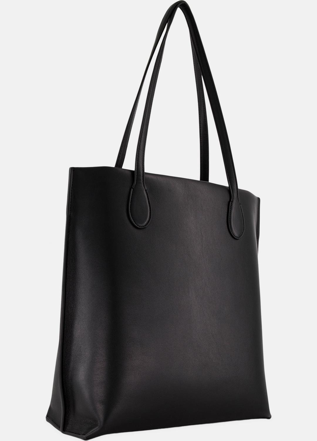 Athene Nappa Leather Tote in Handbags - BLACK | VINCE Women