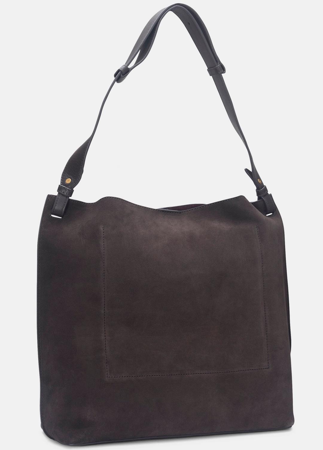 Ava Leather Bucket Bag in Handbags - CACAO | VINCE Women