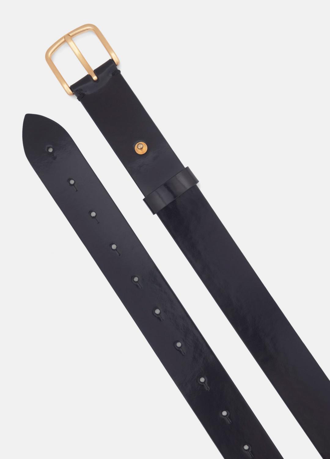 Women's 32mm Smooth Leather Belt in Belts - BLACK | VINCE Women