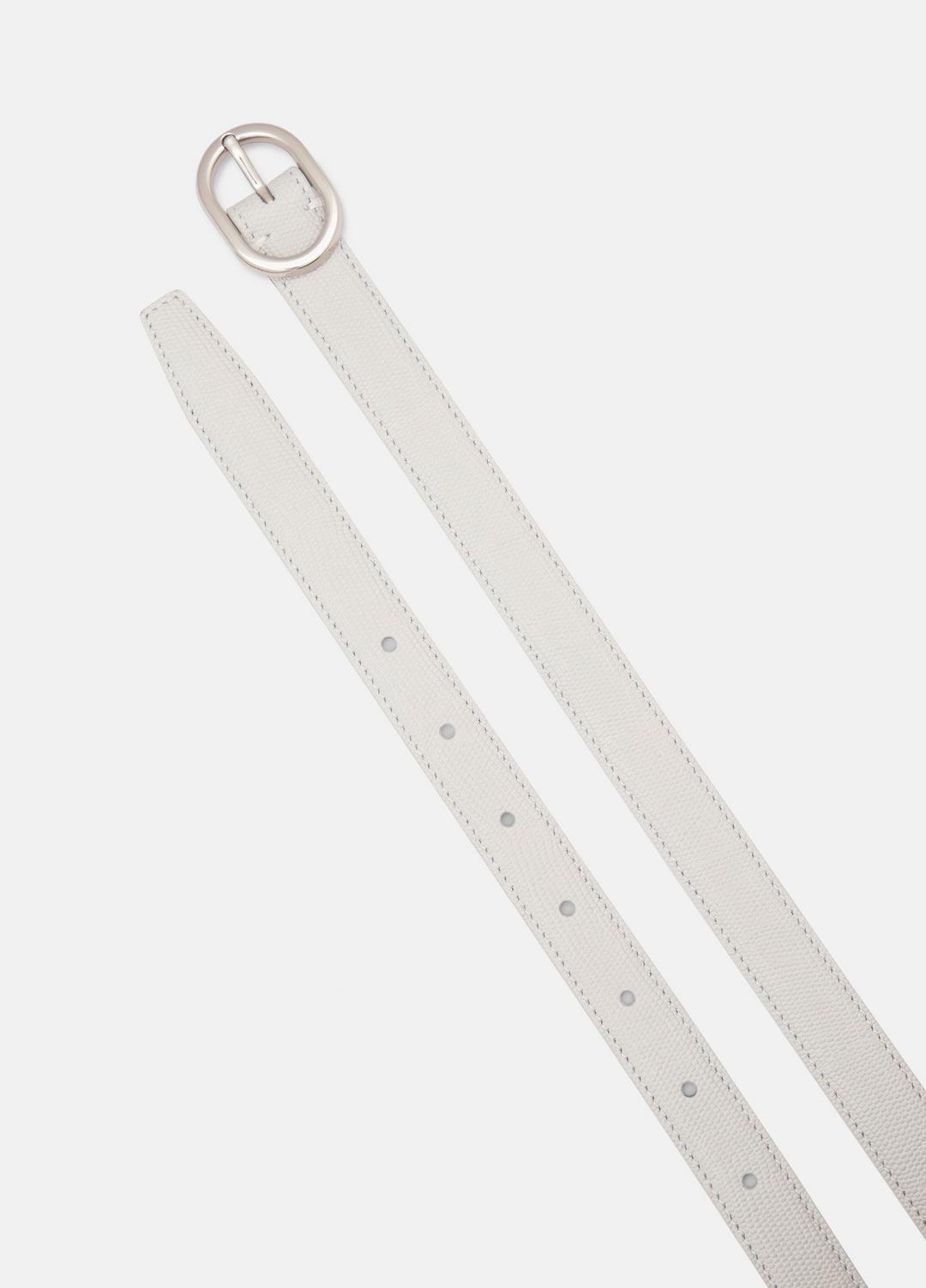 Women’s 20mm Stitched Lizard-Embossed Leather Belt in Belts - HORCHATA | VINCE Women