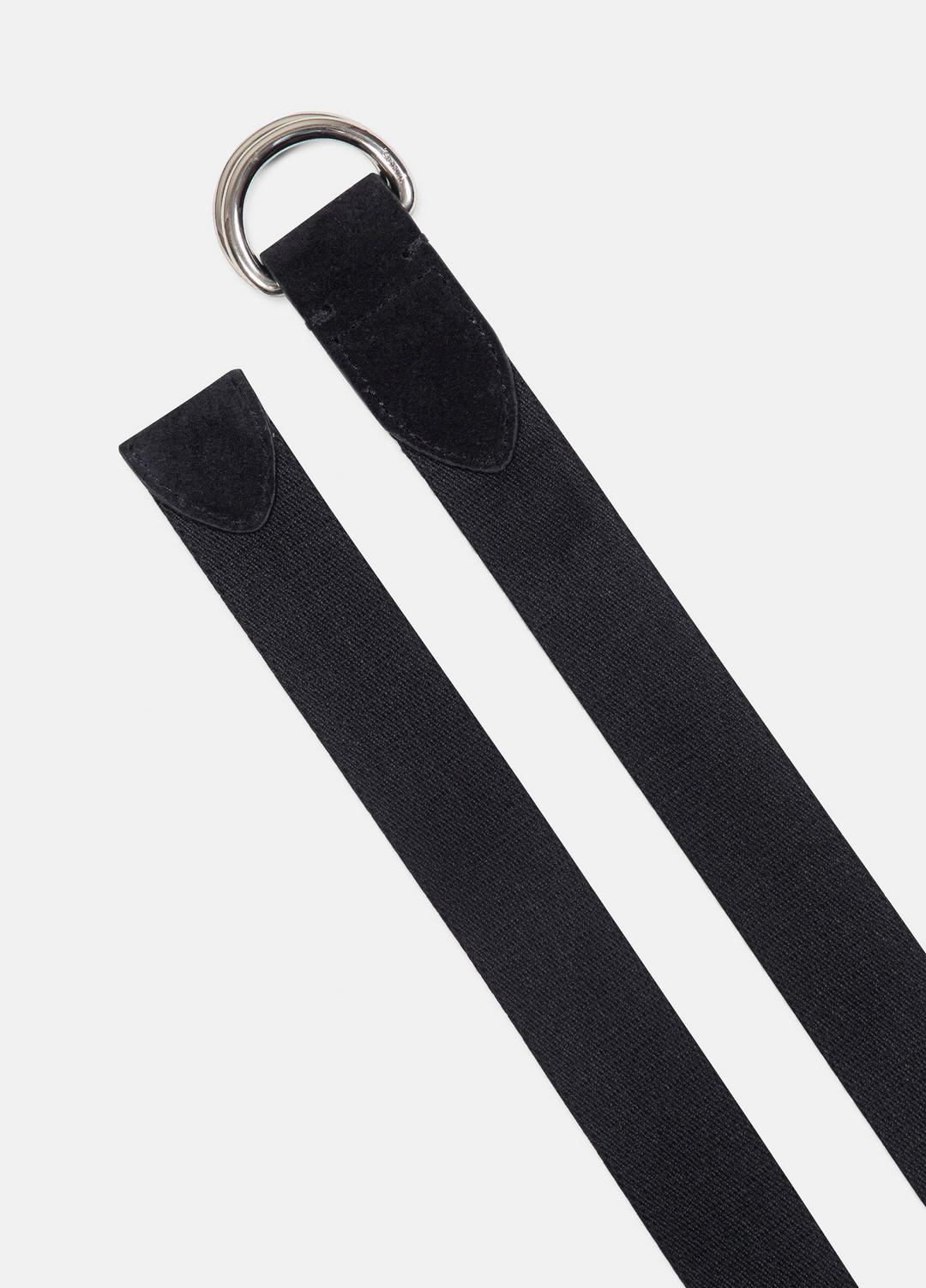 Women’s 30mm Webbing D-Ring Belt in Belts - BLACK | VINCE Women