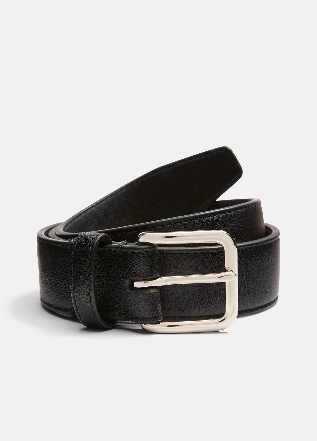 Women’s Classic Leather Belt in Accessories - BLACK | VINCE Women