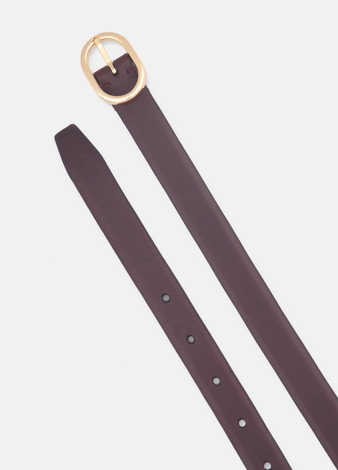 Women's 20mm Spazzolato Leather Belt in Belts - CACAO BROWN | VINCE Women